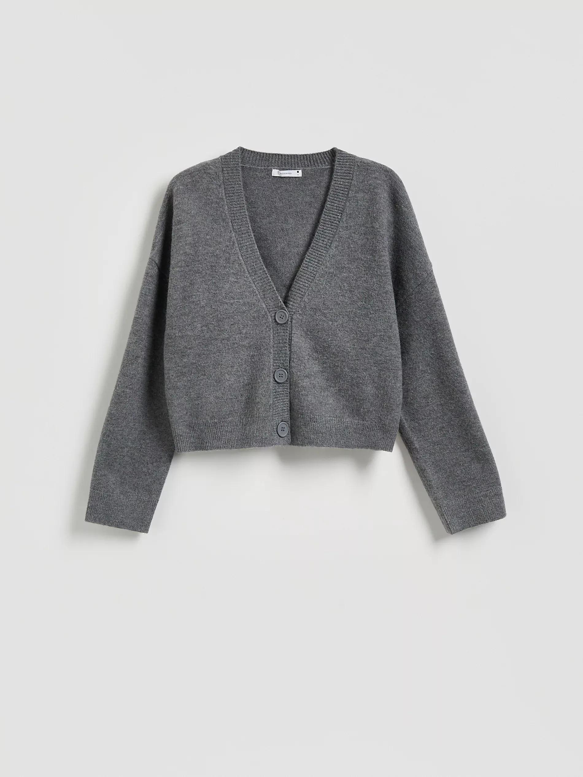 Grey Zipped cardigan, Grey, large image number 4