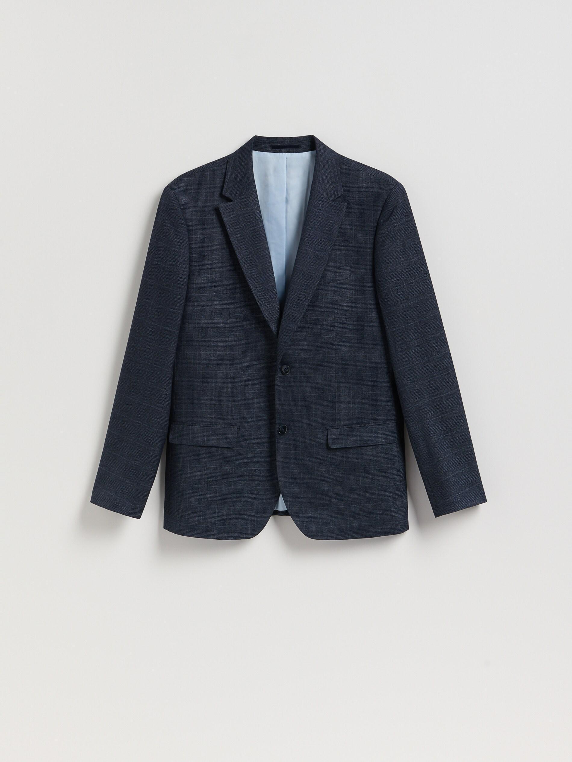 Navy Slim Fit Blazer With Viscose Blend, Navy, large image number 4
