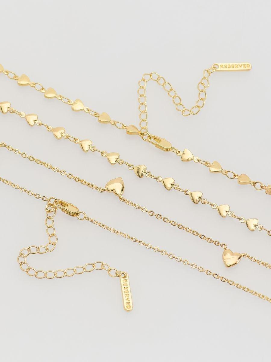 Gold Necklace, Golden, medium