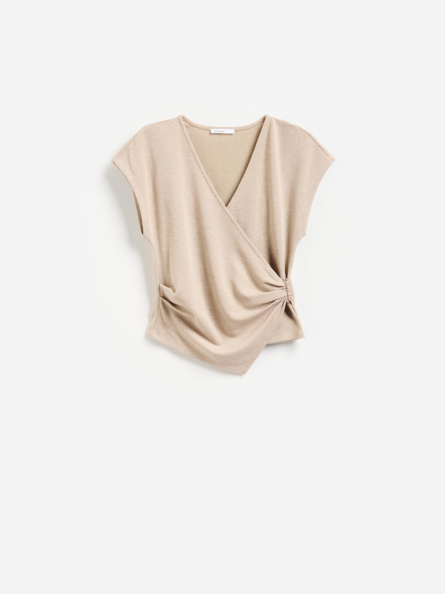 Beige Top With Decorative Detail, Beige, large image number 0