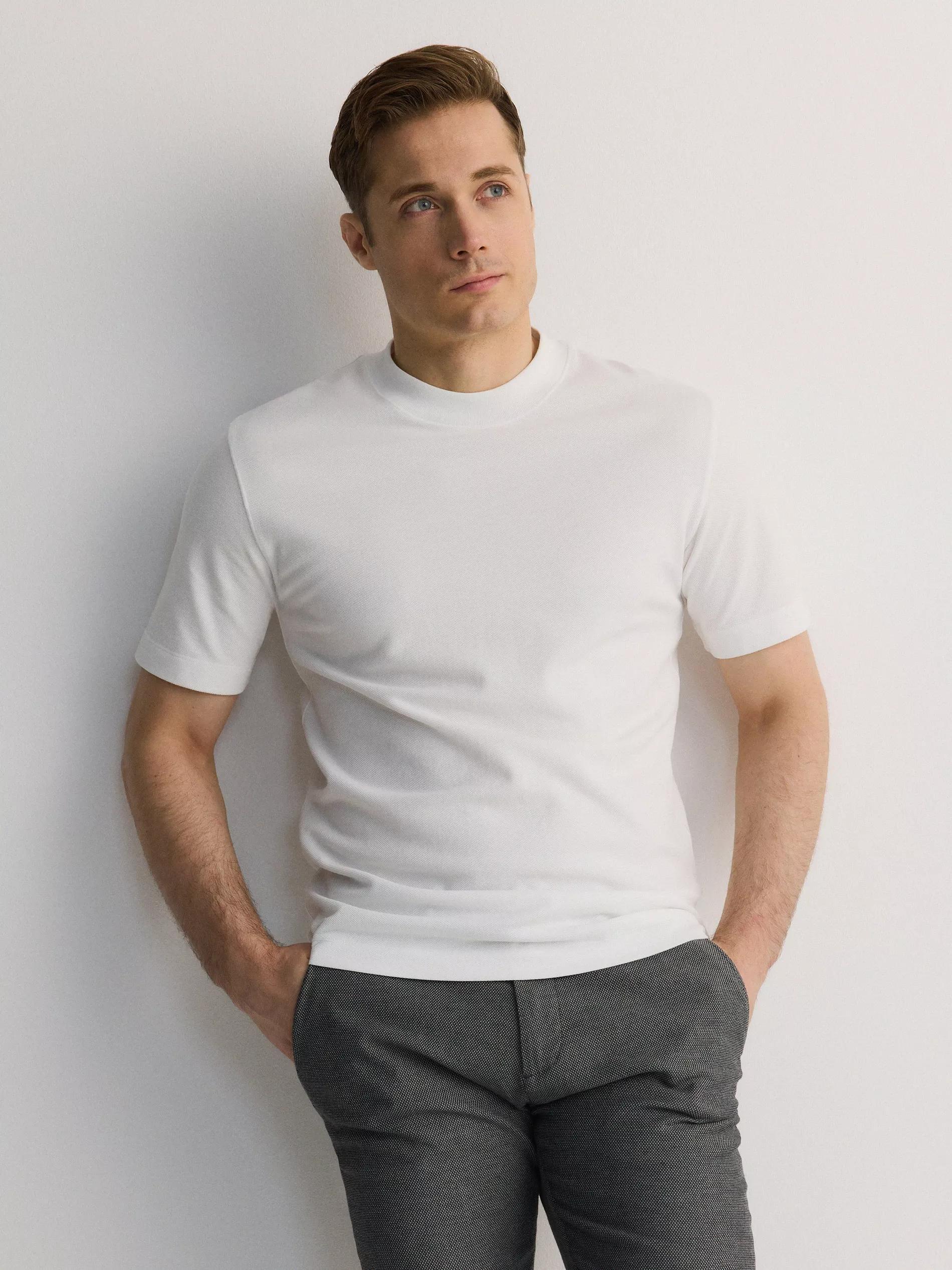 Cream Cotton T-Shirt, , large image number 2