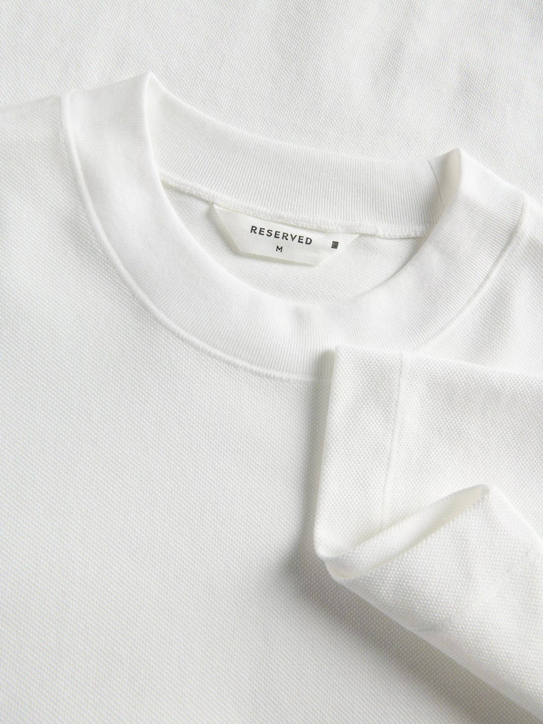 Cream Cotton T-Shirt, , large image number 4