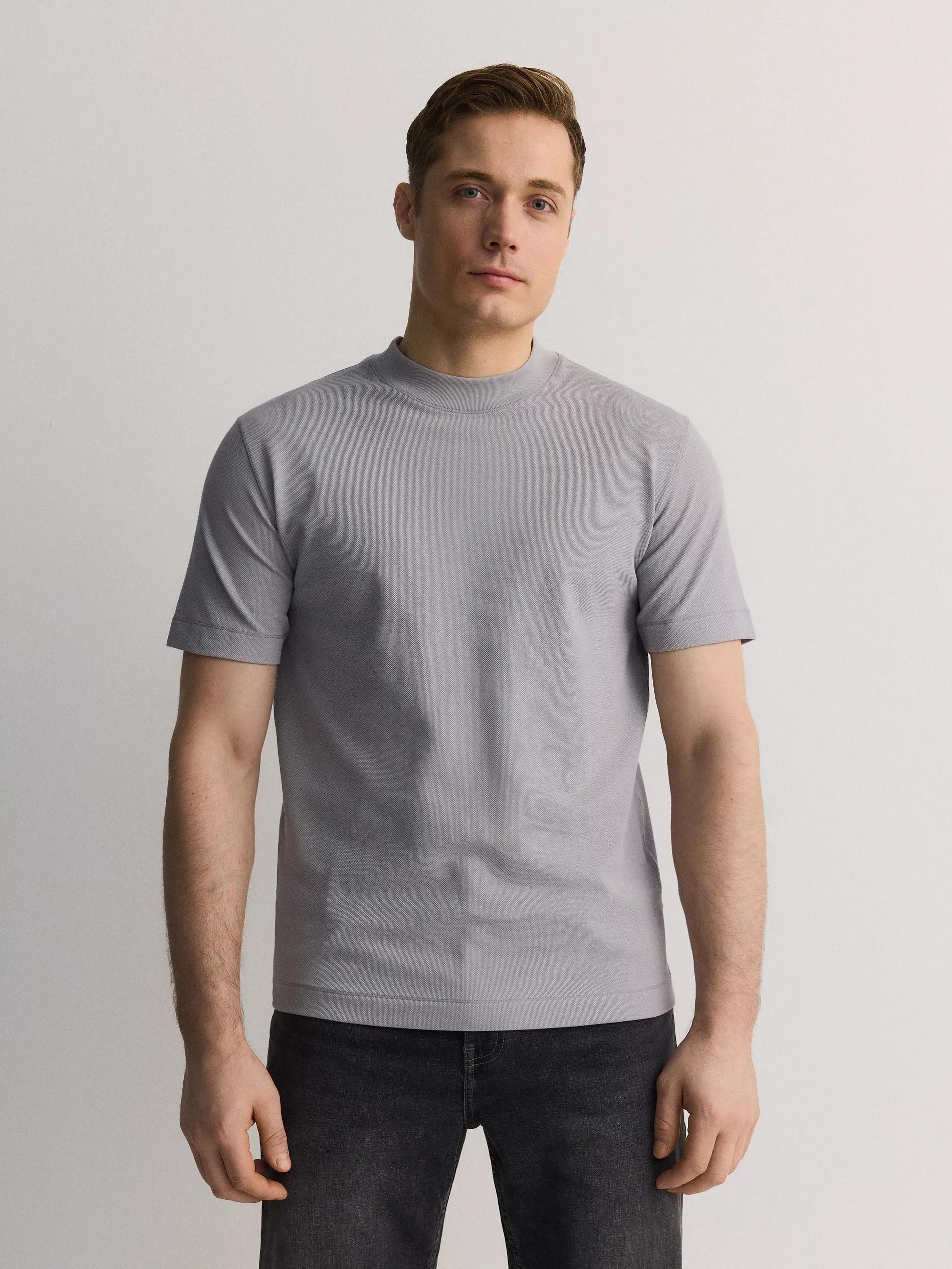 Grey Solid Basic T-Shirt, , large image number 0
