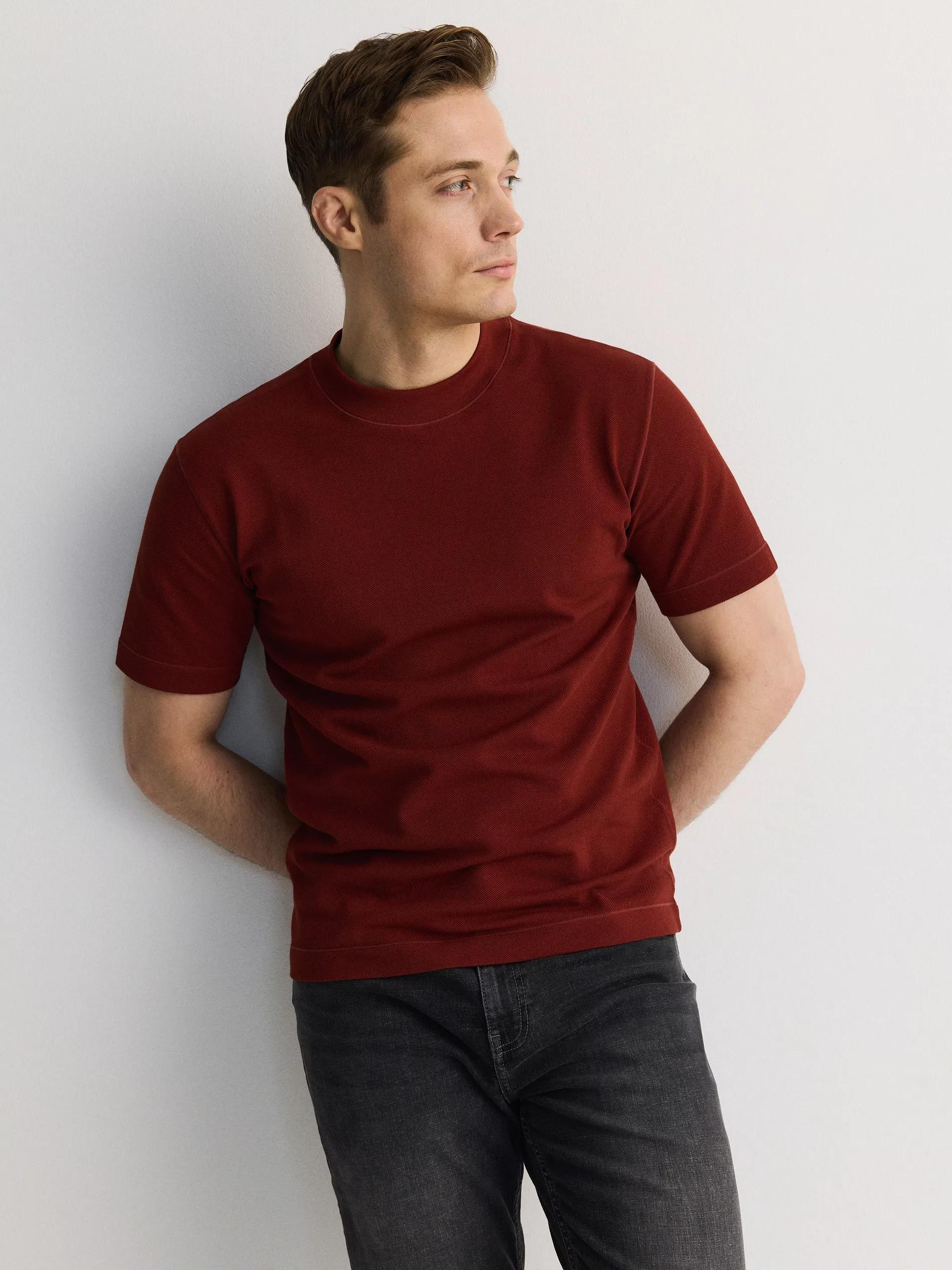 Maroon Cotton T-Shirt, , large image number 1
