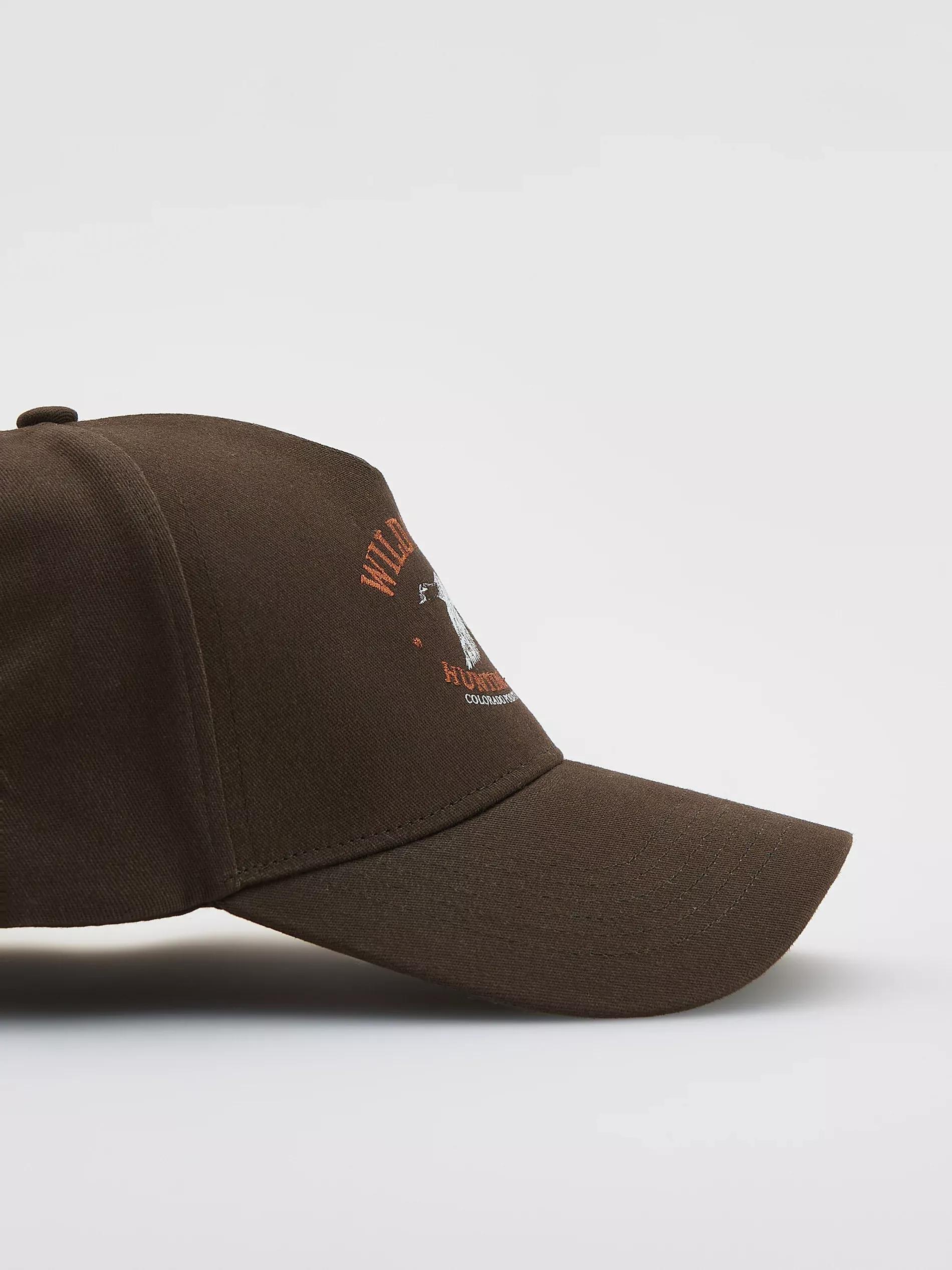 DARK BROWN Baseball cap with embroidery, Brown, large image number 1