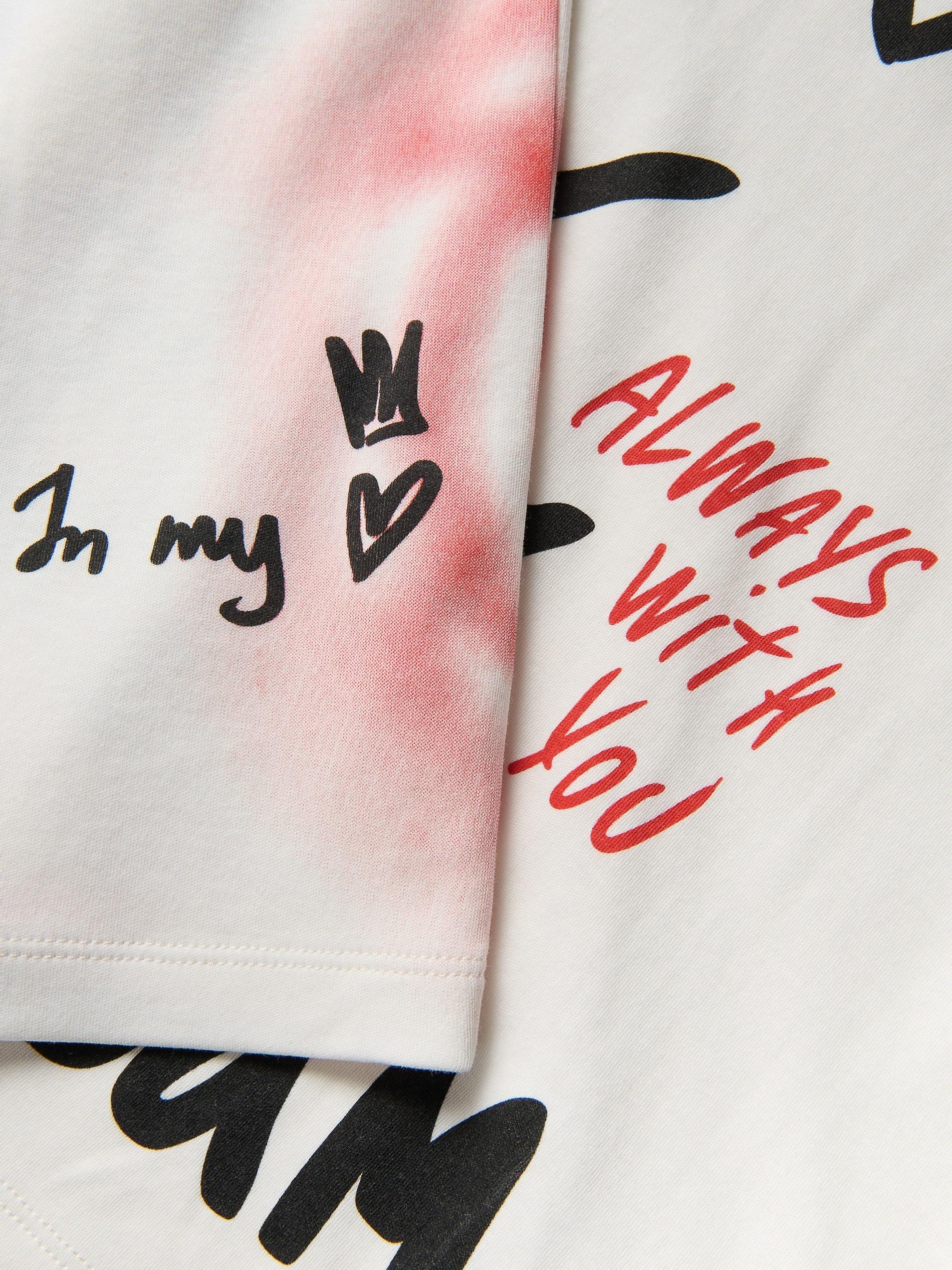 Cream T-Shirt With Print, Ivory, large image number 1