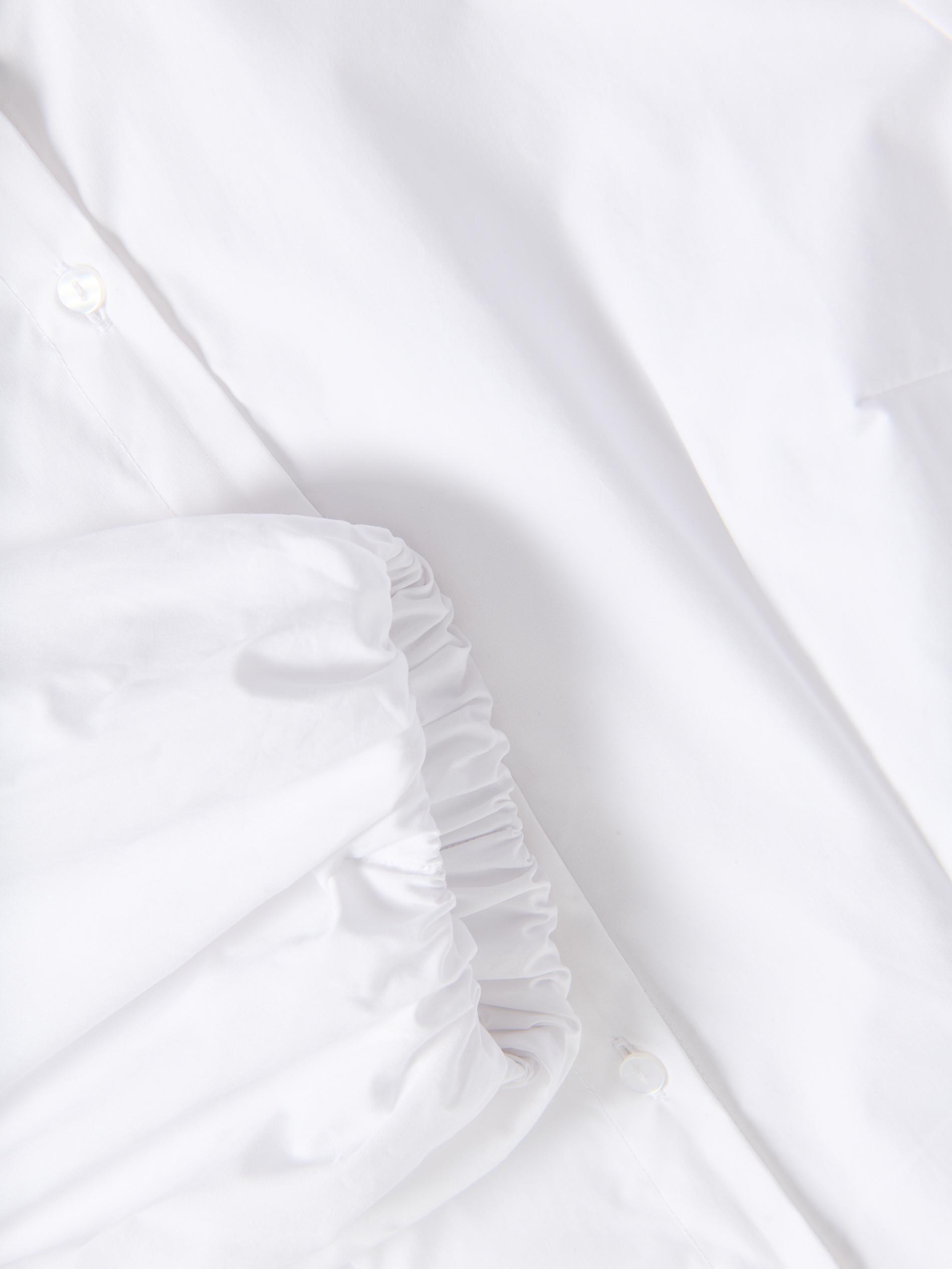 White Shirt With Puffy Sleeves, White, large image number 5