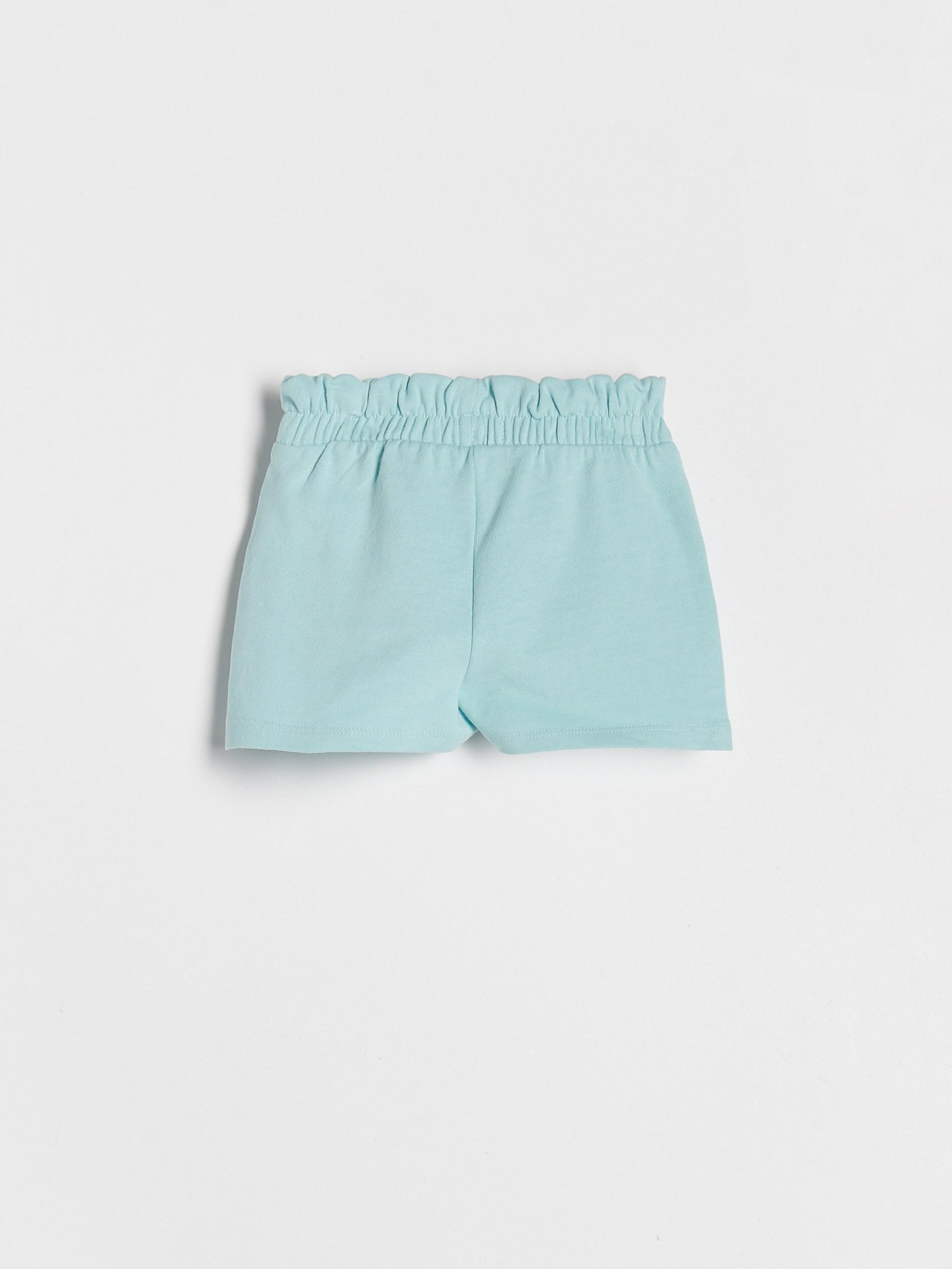 Turquoise Paperbag Shorts, Girls, , large image number 1