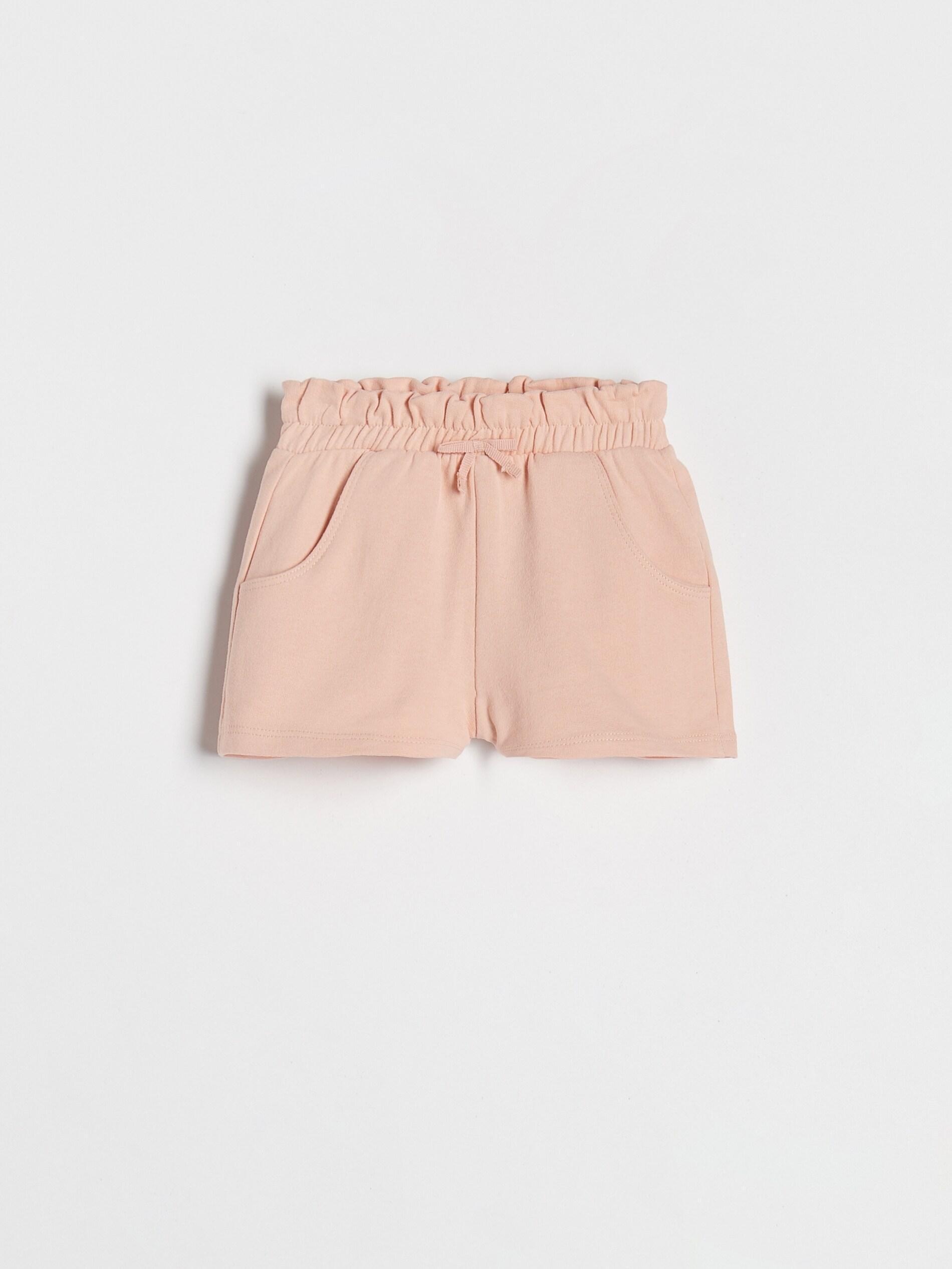 Pastel Orange Paperbag Shorts, Girls, , large image number 0