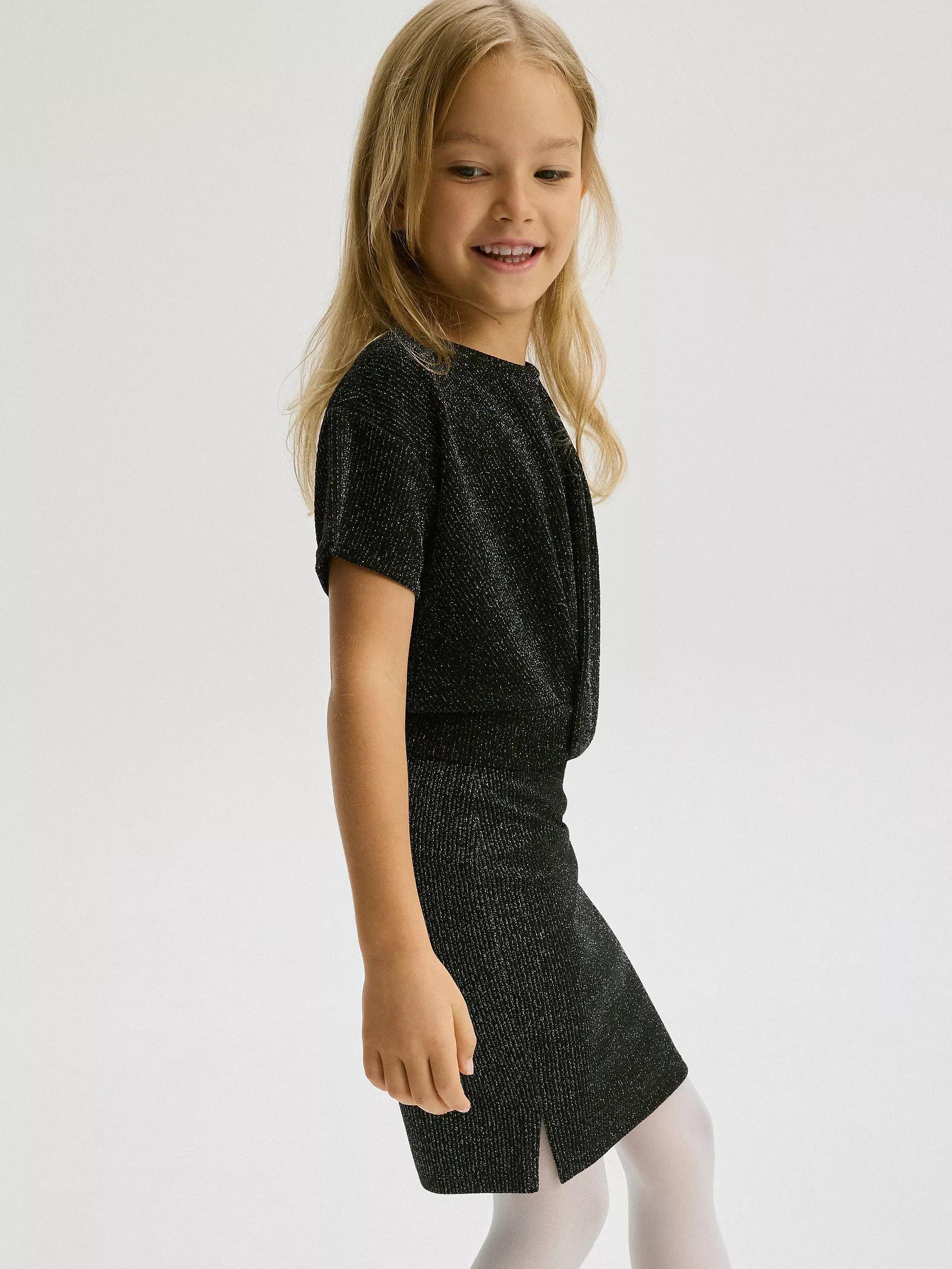 Black Skirt,Kids Girl, , large image number 1