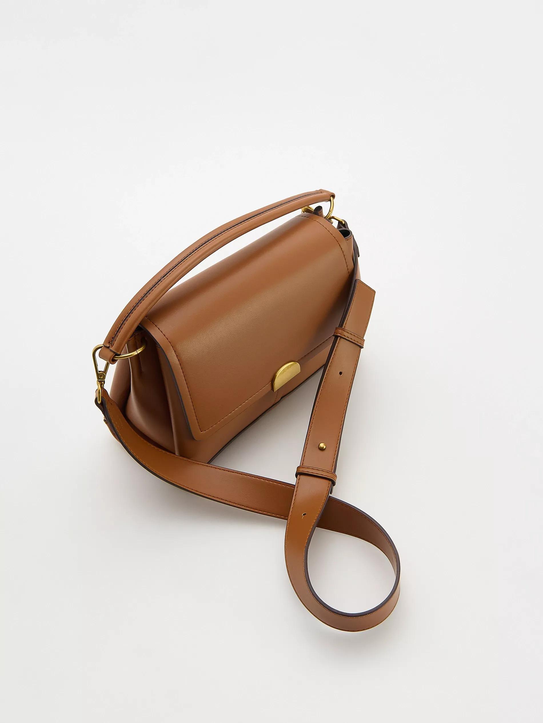 Brown Shoulder Bag, Brown, large image number 1