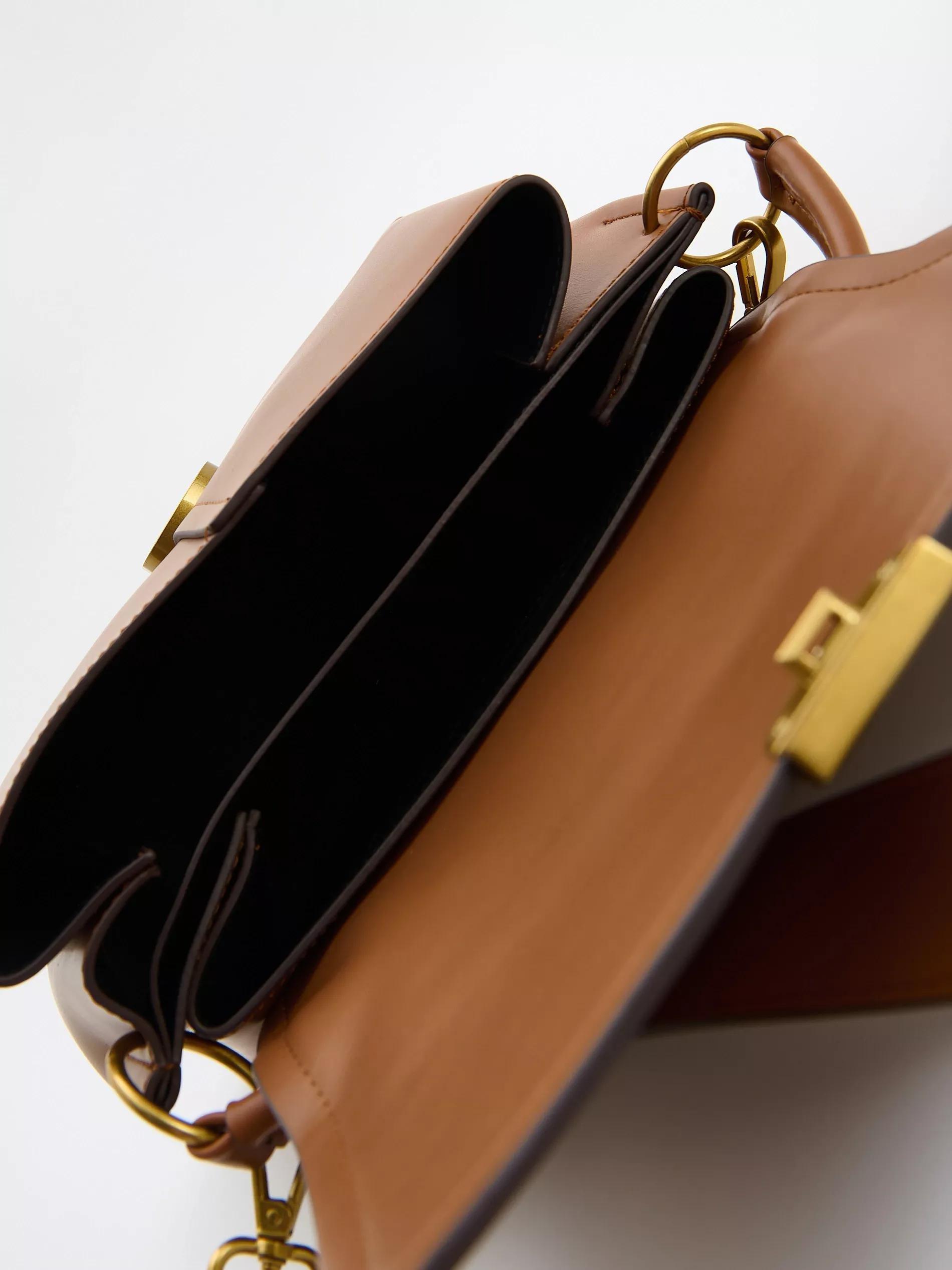 Brown Shoulder Bag, Brown, large image number 3
