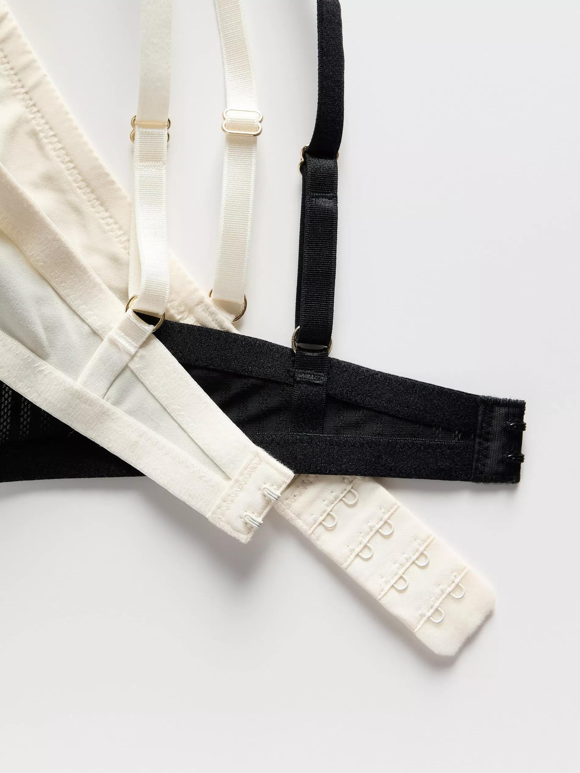 Black 2-Pack Push-Up Bras, Black, large image number 4