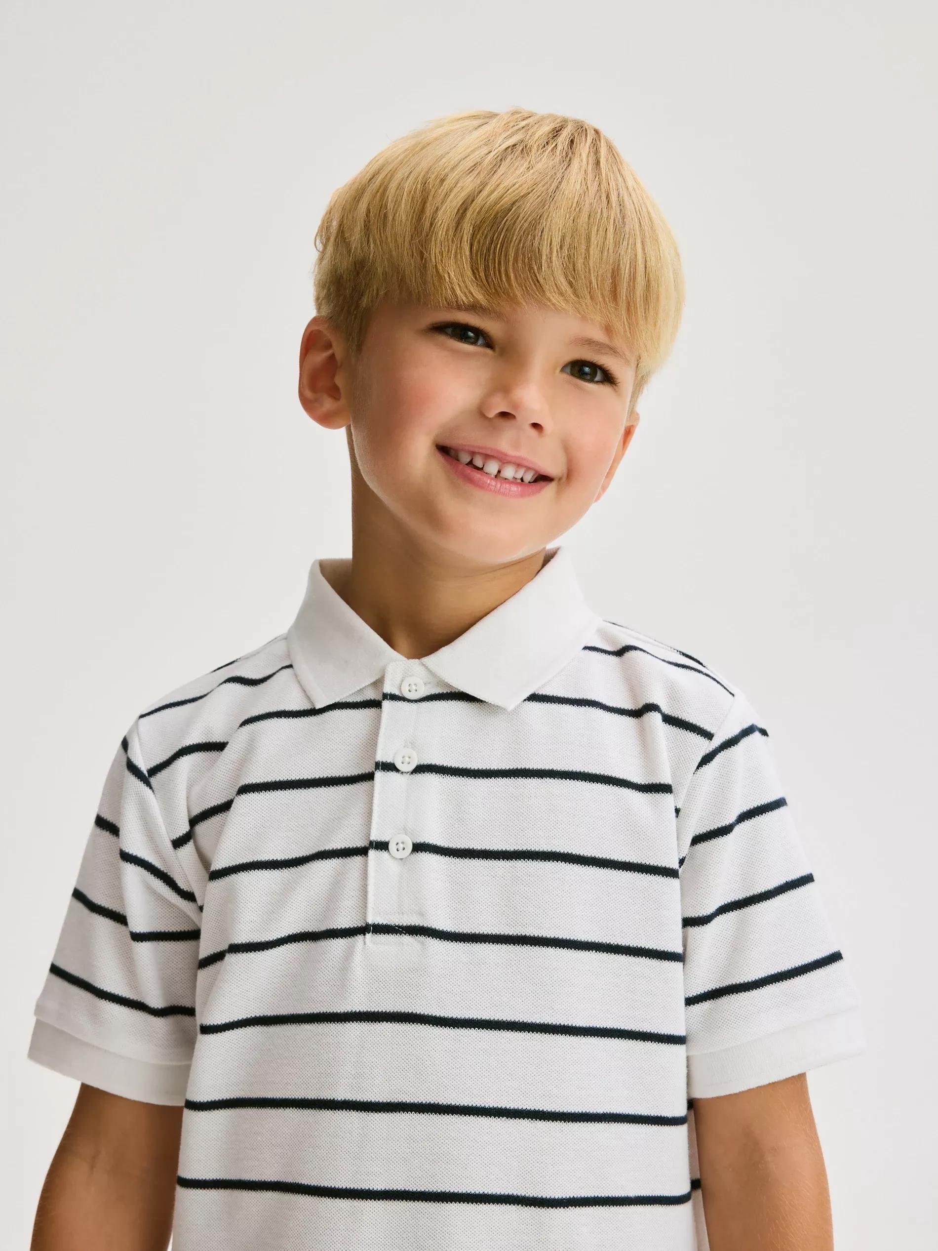 White Polo Shirt, White, large image number 3