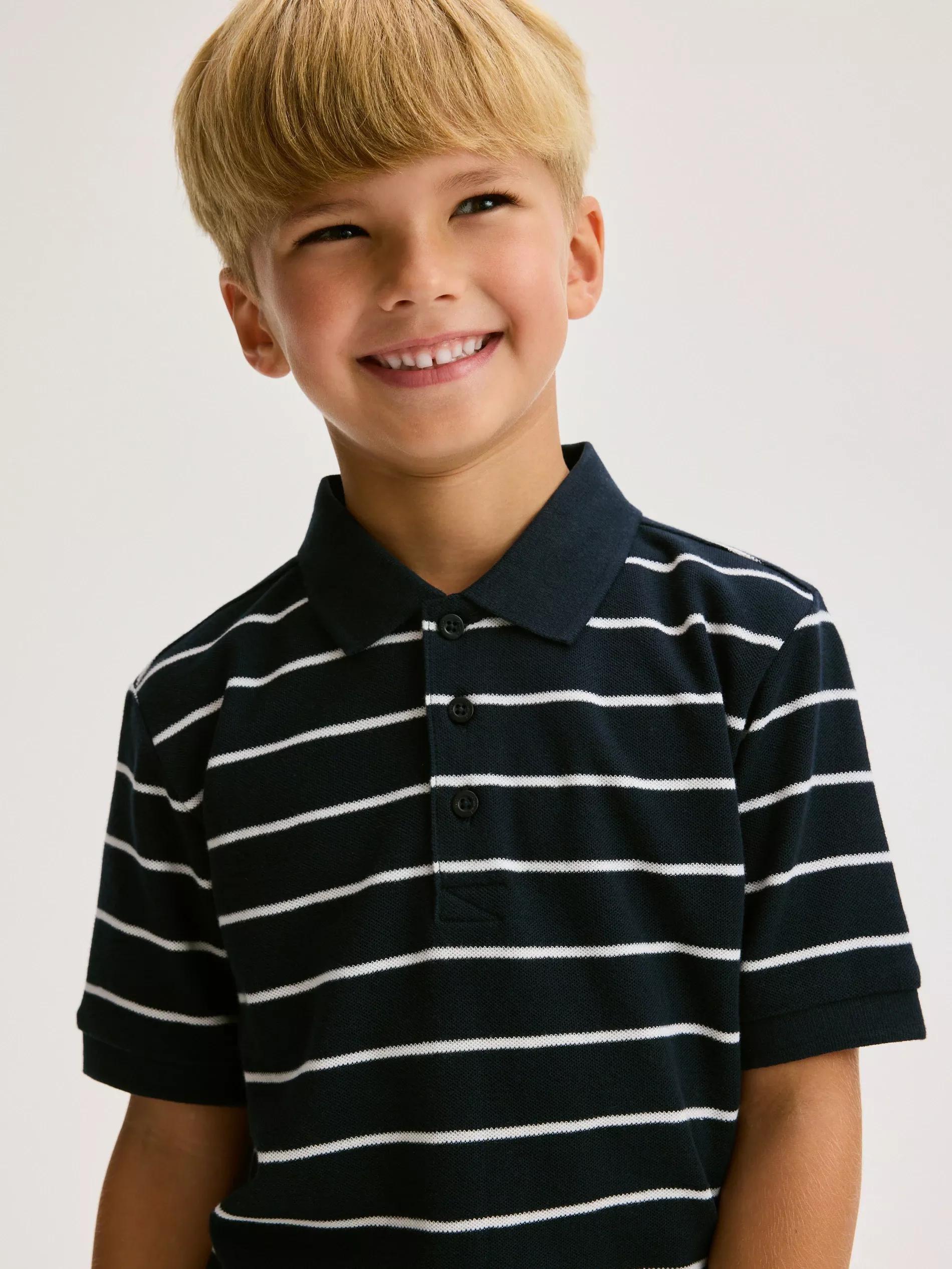 Blue Polo Shirt, Blue, medium