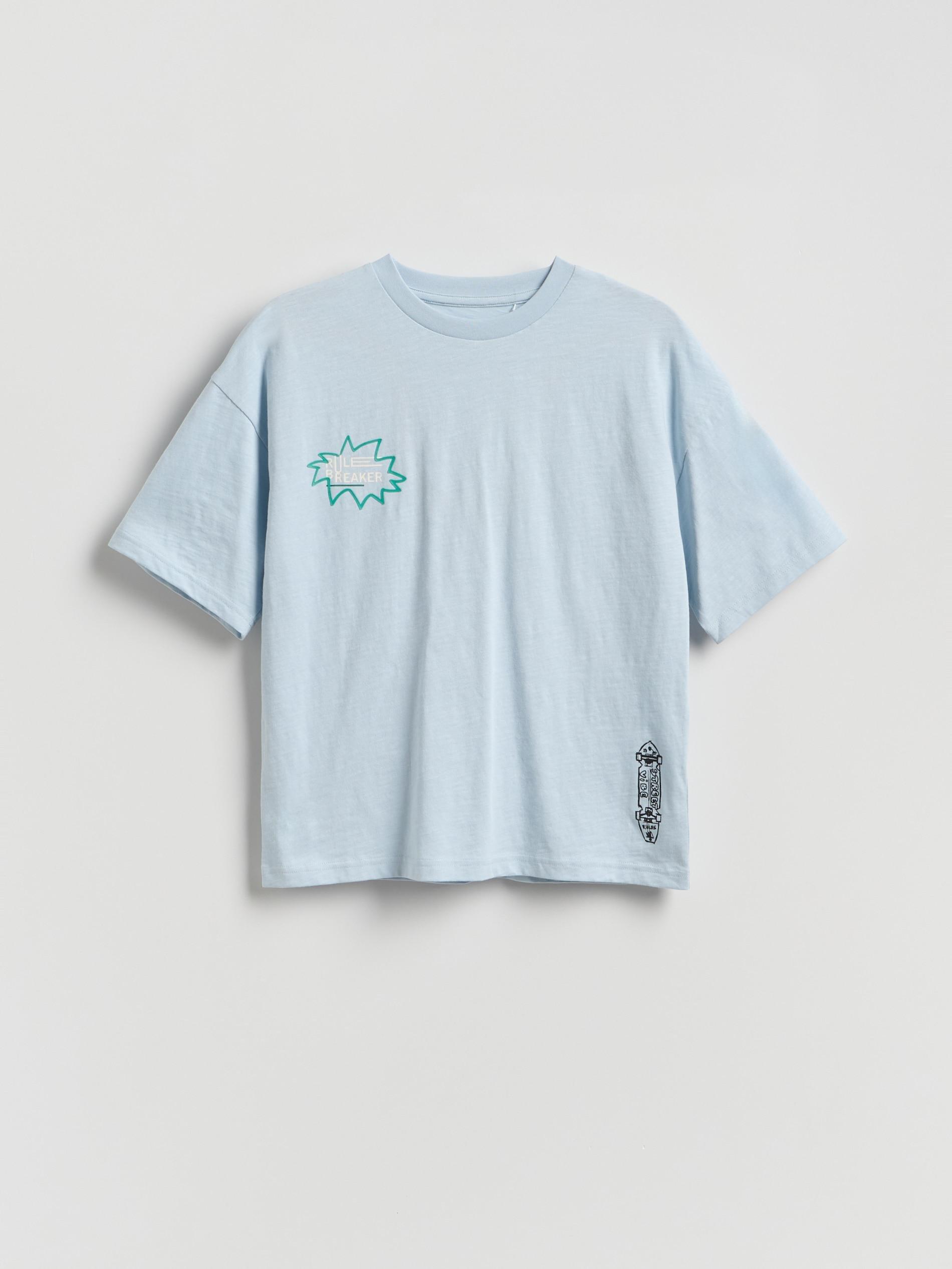 Blue Cotton T-Shirt, Blue, large image number 1