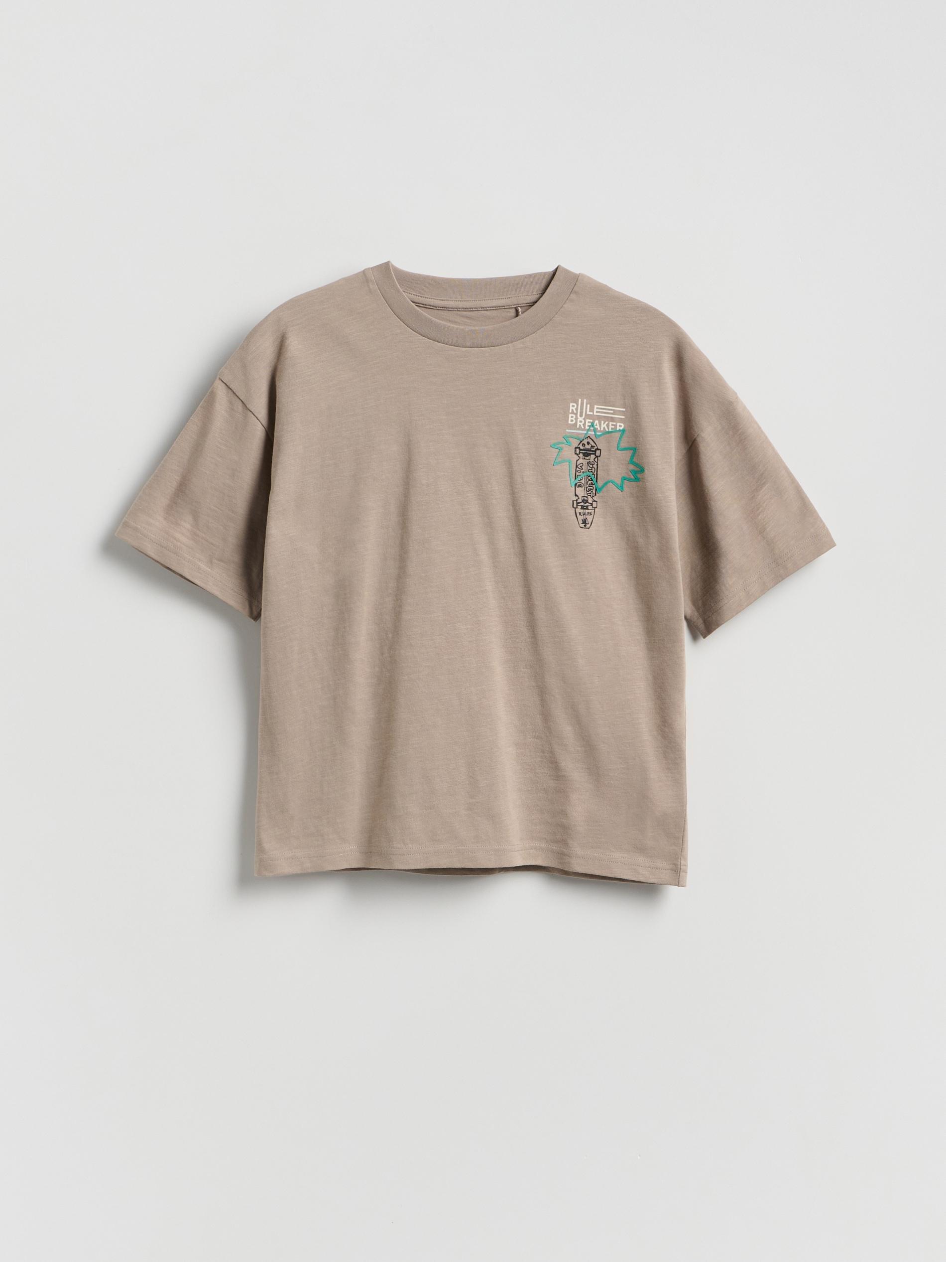 Brown Cotton T-Shirt, Brown, large image number 1