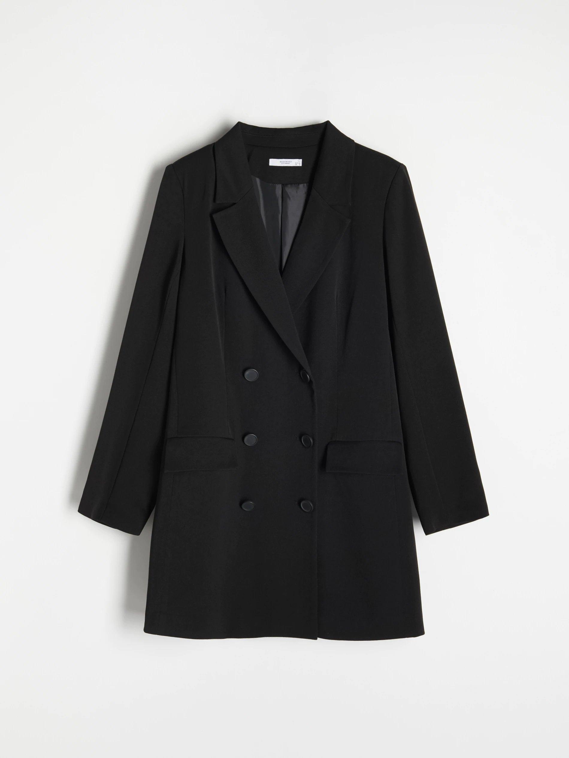 Black Blazer-Style Dress, , large image number 3