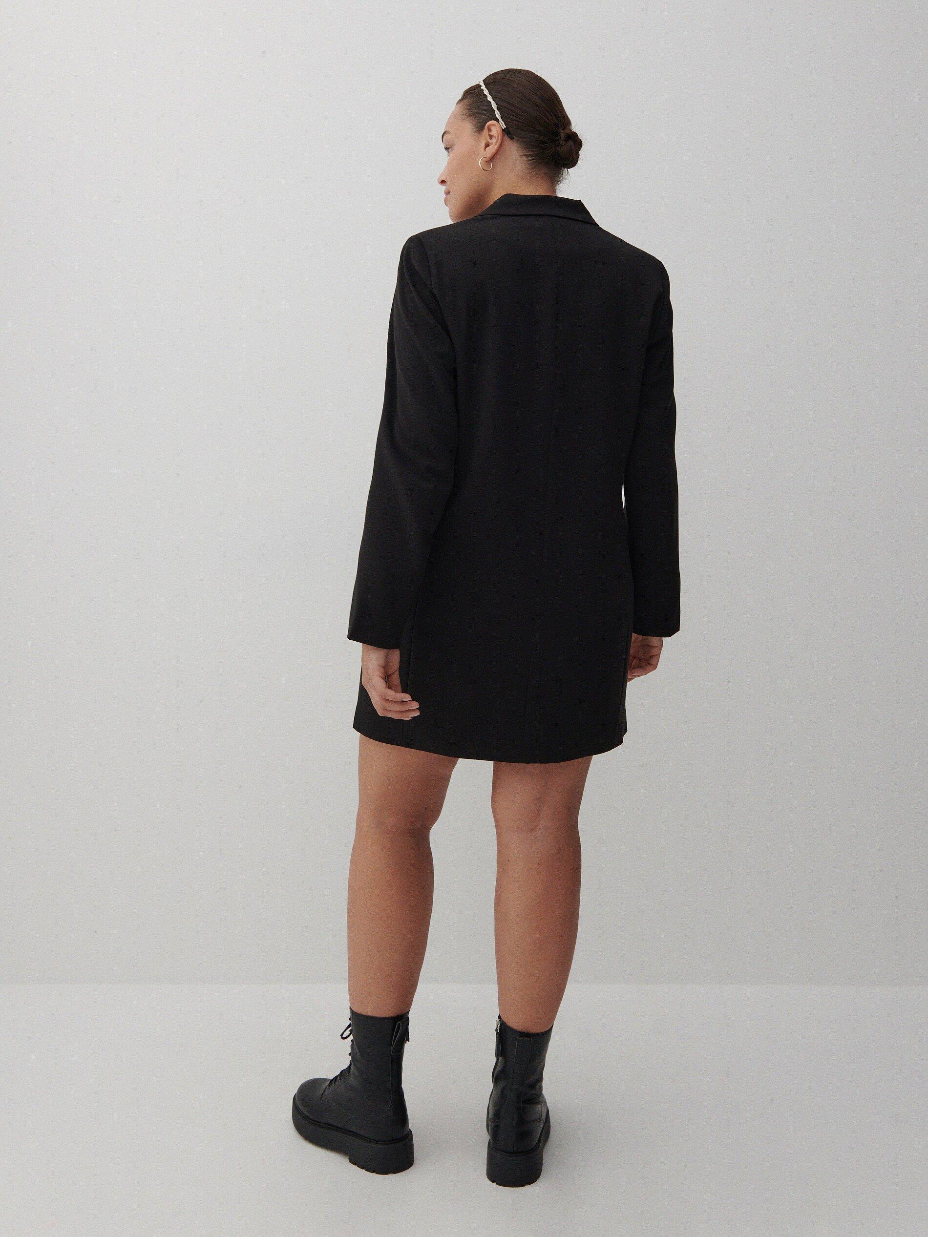 Black Blazer-Style Dress, , large image number 8