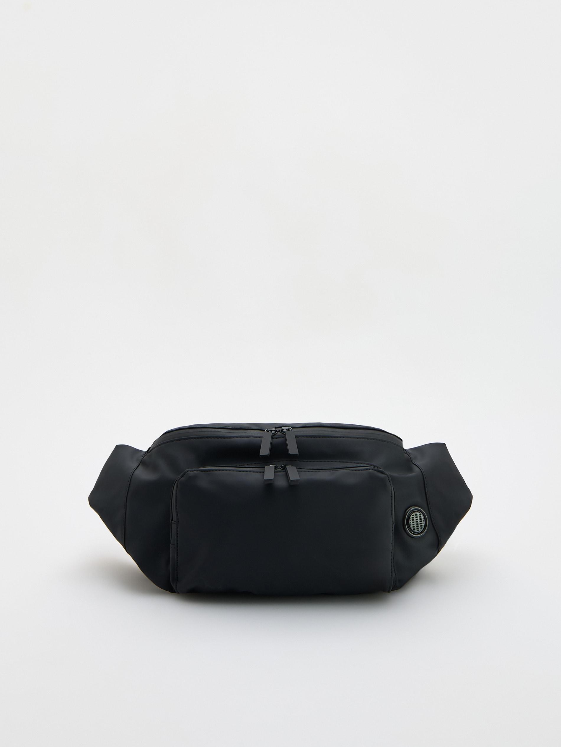 Black Bum Bag, Black, large image number 1