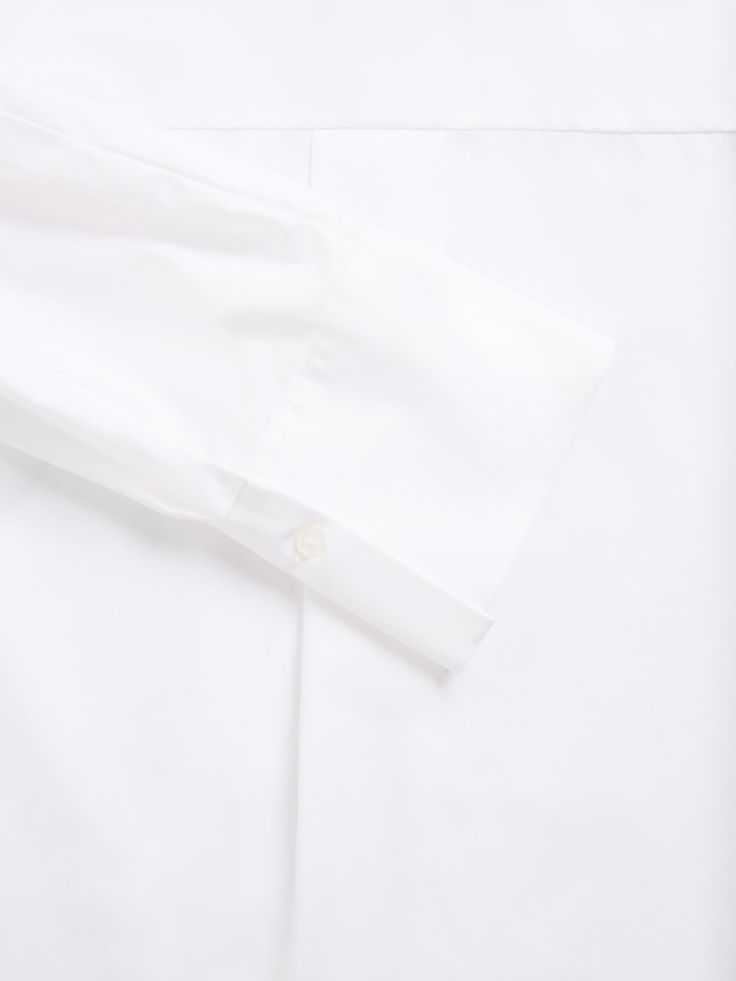 White Cotton Shirt, White, large image number 4