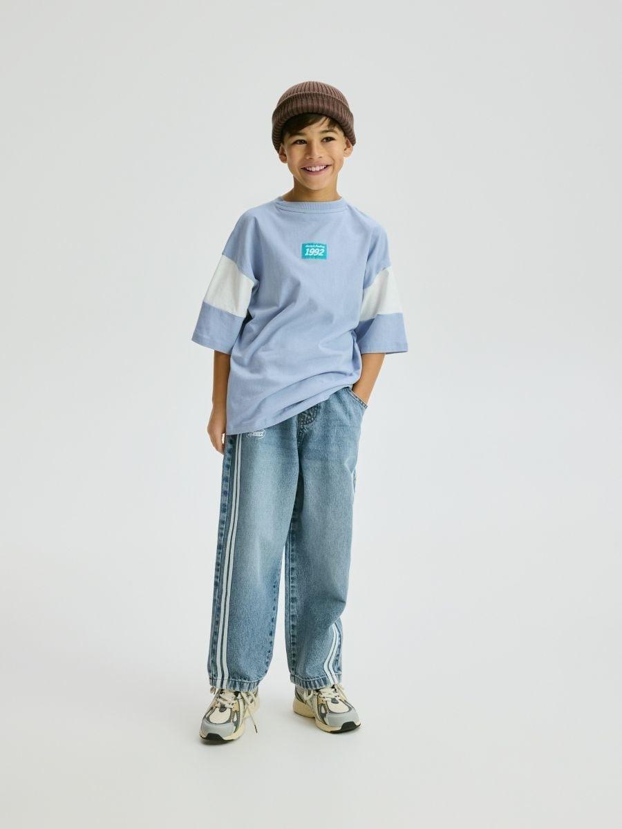 Blue T-Shirt, Kids Boys, Blue, medium