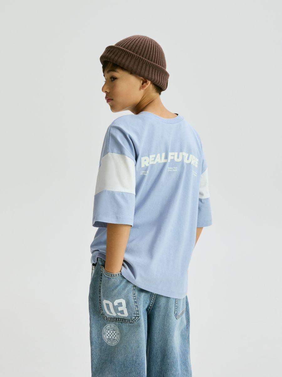 Blue T-Shirt, Kids Boys, Blue, medium