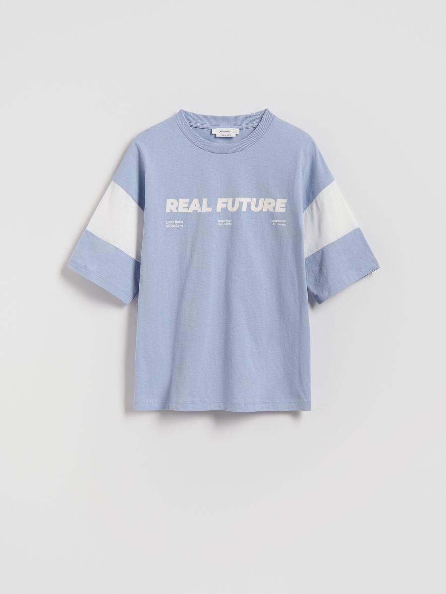 Blue T-Shirt, Kids Boys, Blue, medium