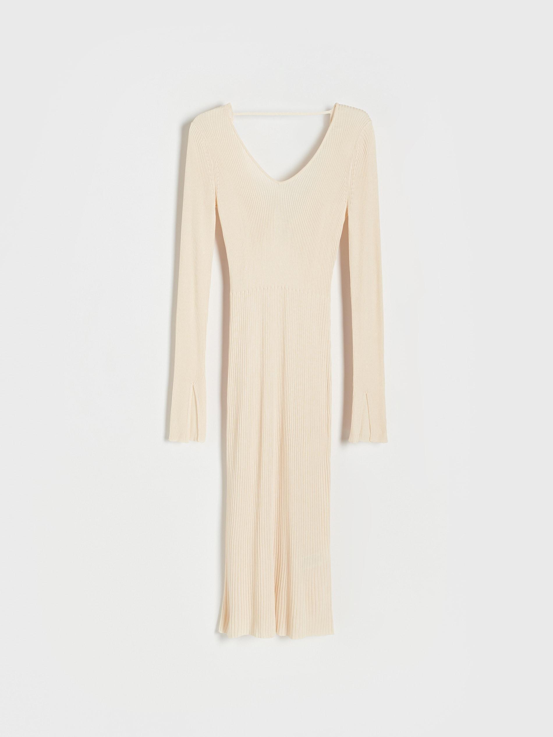 Beige Premium Tencel Lyocell Dress, , large image number 3