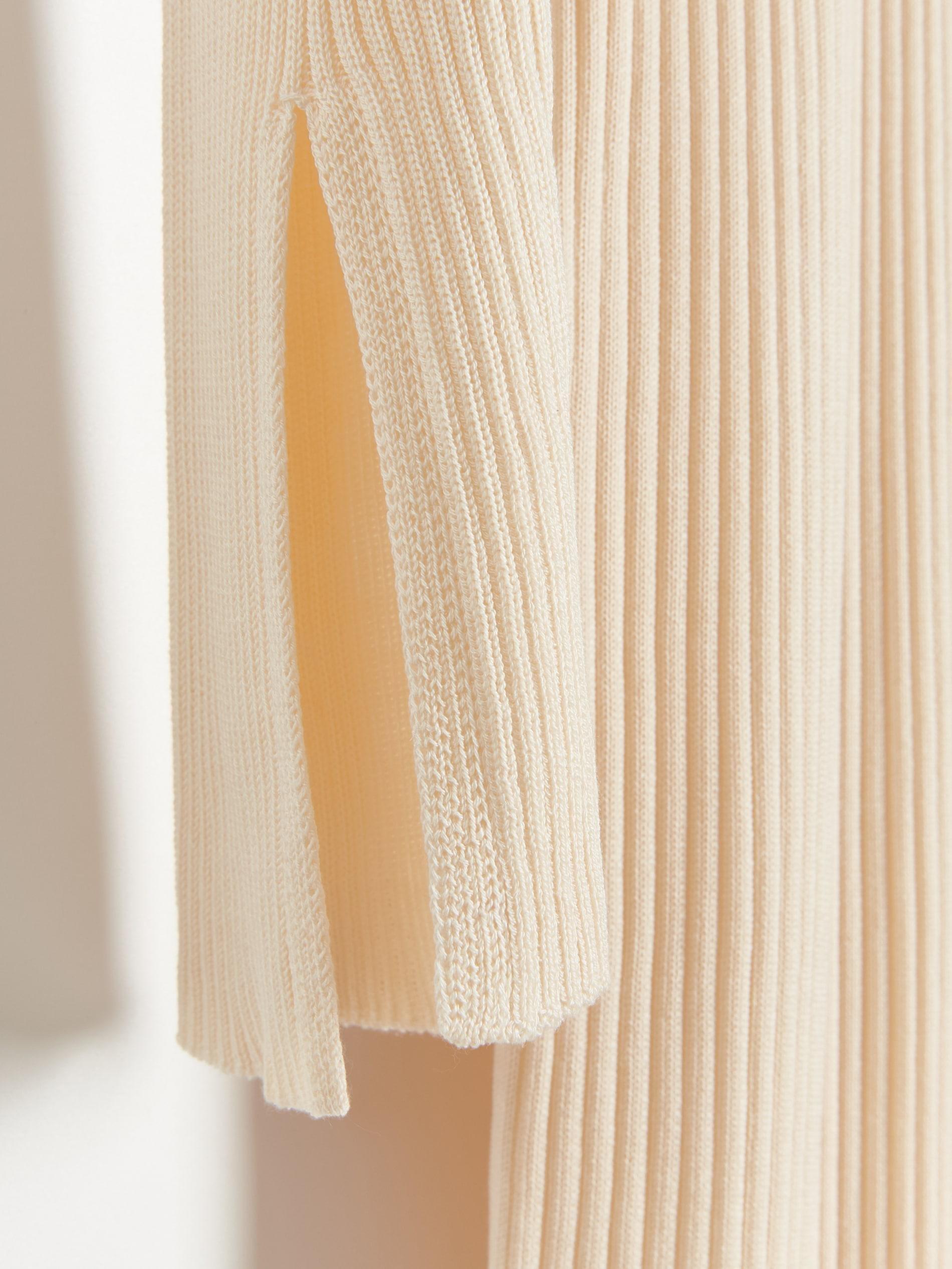 Beige Premium Tencel Lyocell Dress, , large image number 4