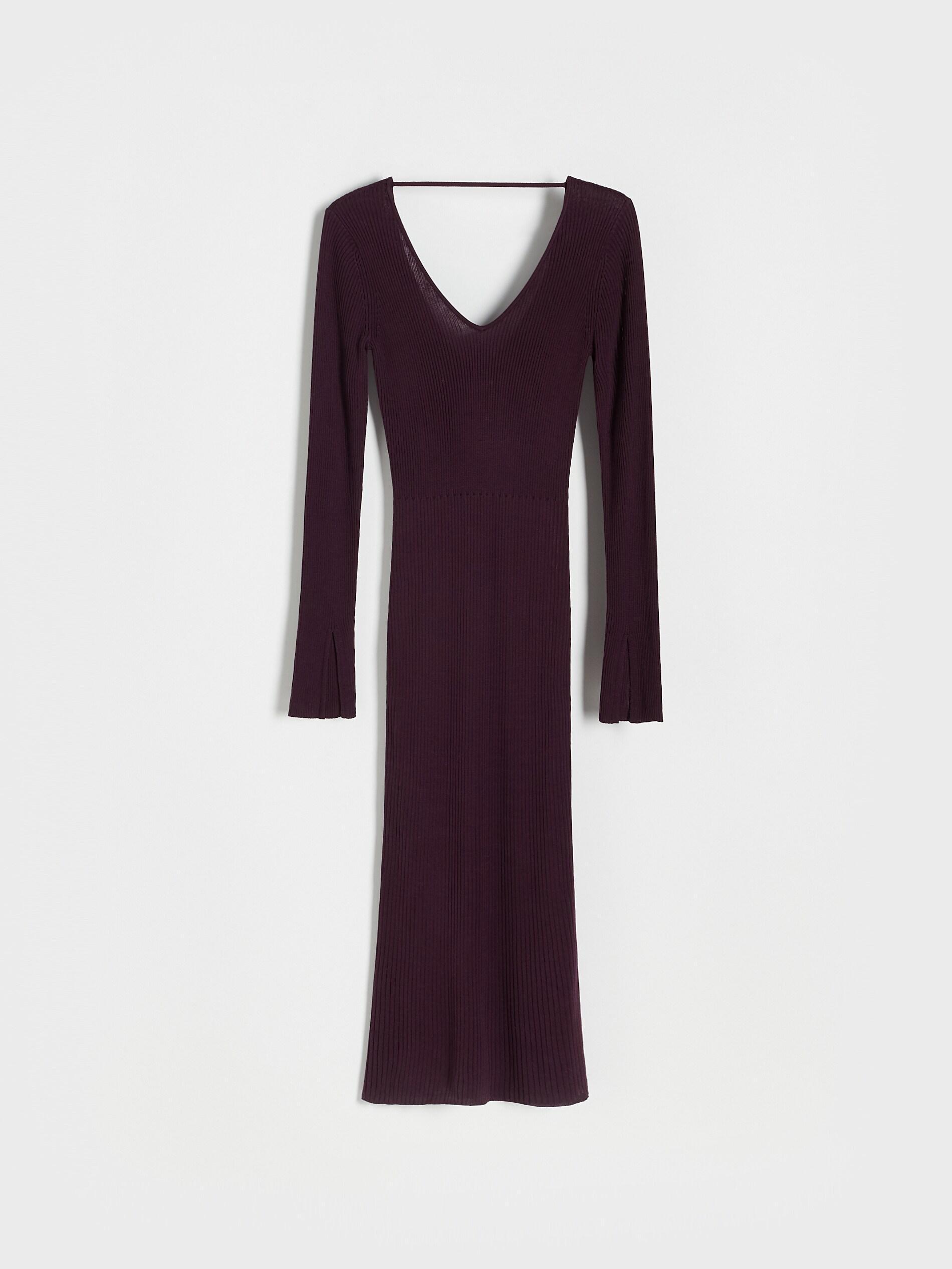 Burgundy Premium Tencel Lyocell Dress, , large image number 3