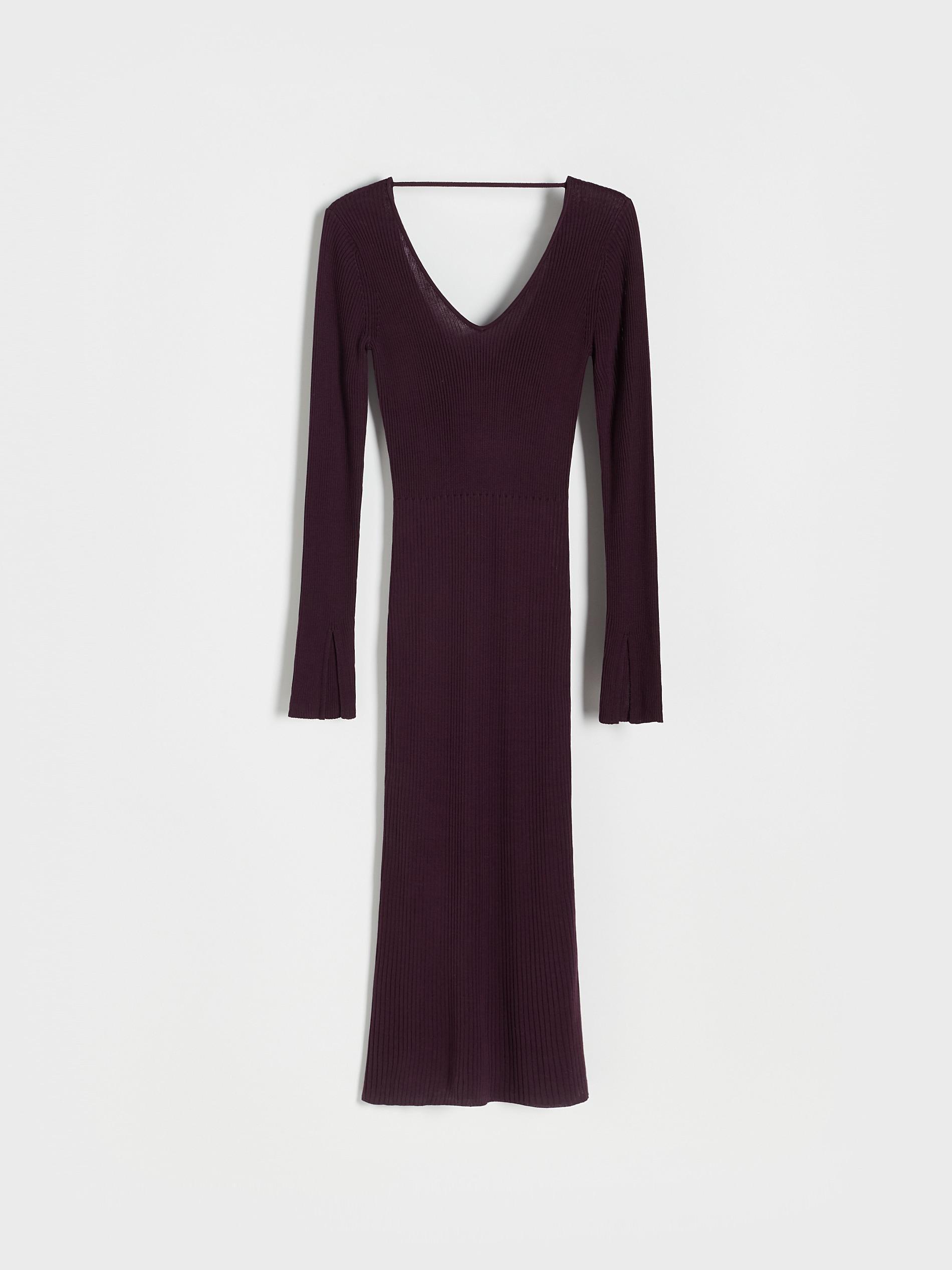 Burgundy Premium Tencel Lyocell Dress, , large image number 5