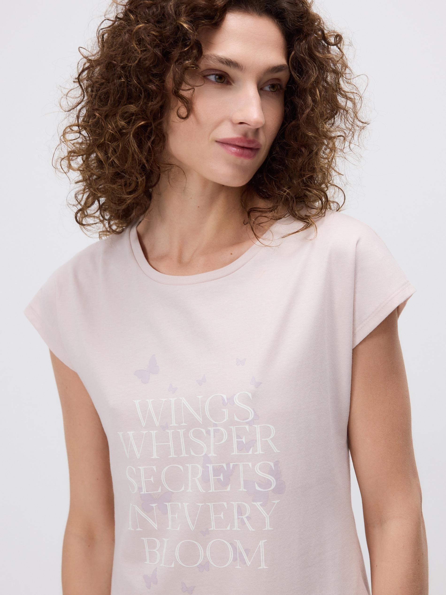 PASTEL PINK Printed nightdress, , large image number 2