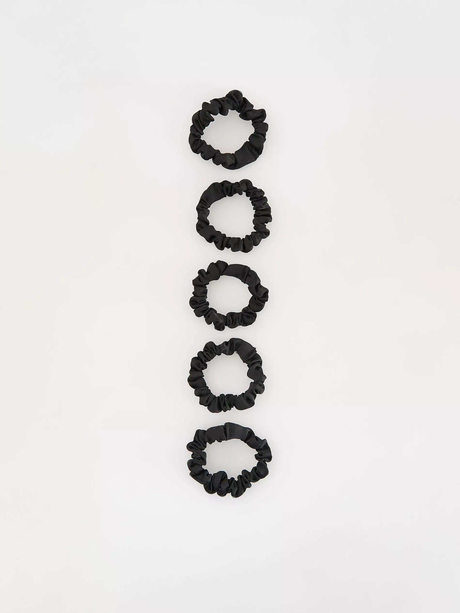 Black Hair Elastic Set, Black, large image number 0