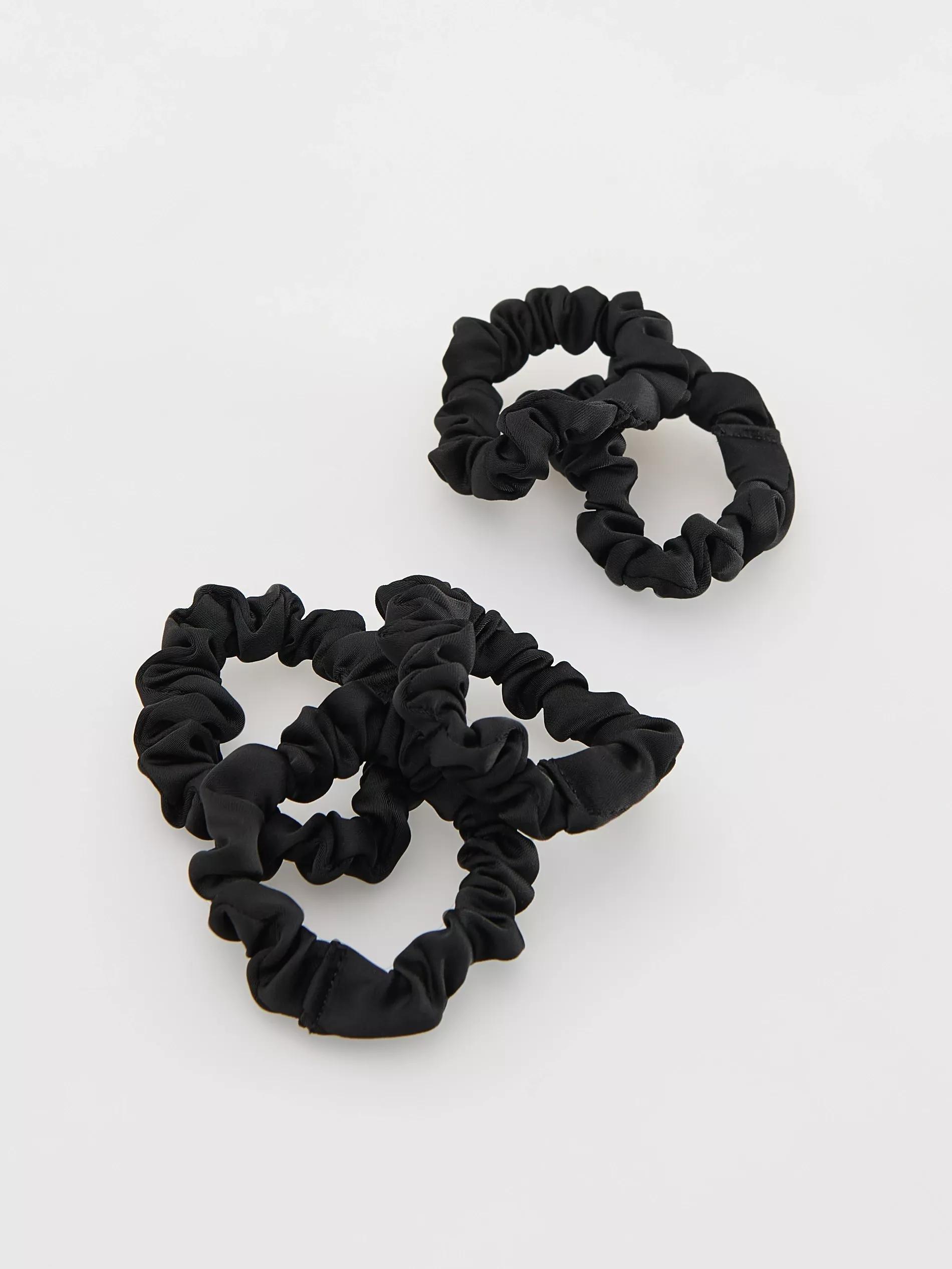 Black Hair Elastic Set, Black, large image number 1