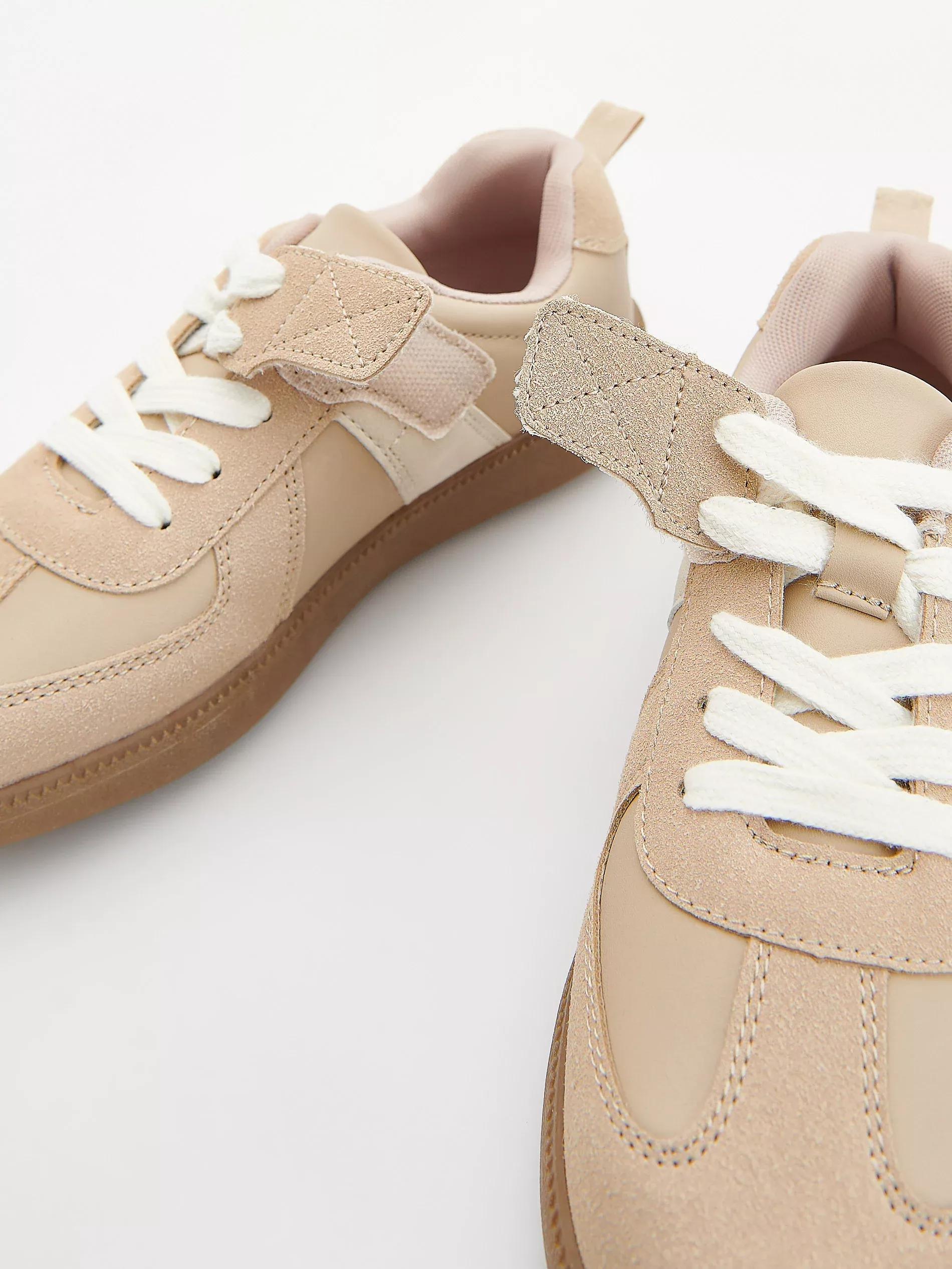 Beige Classic Trainers, , large image number 2