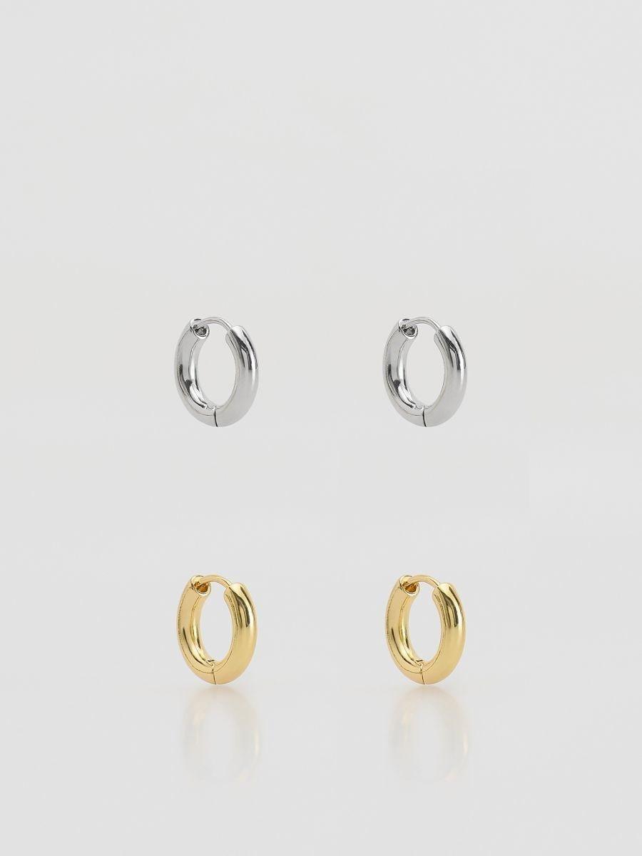 Multicolour Set Of Round Earrings, Multicolor, large image number 1