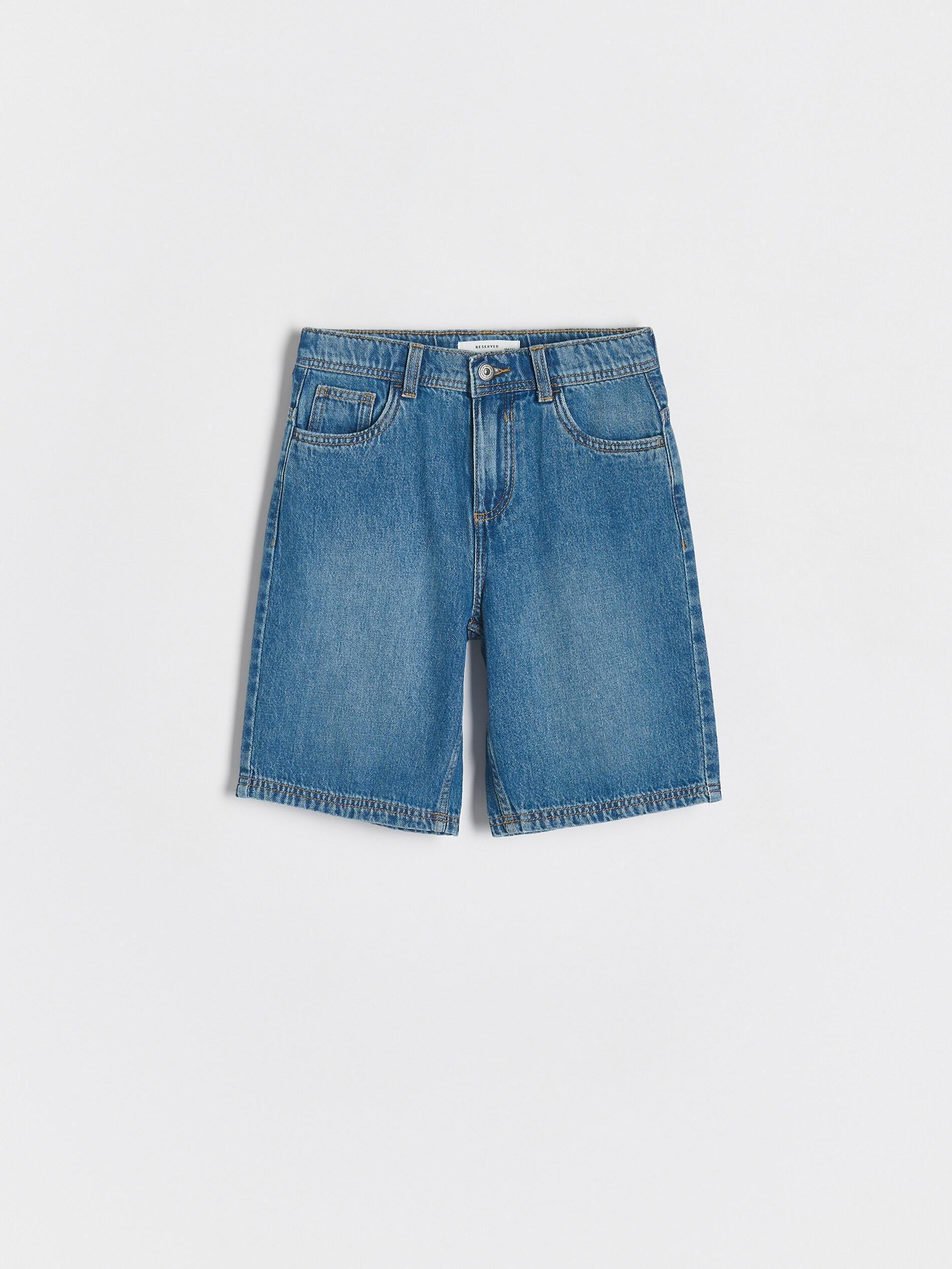 Blue Denim Shorts, , medium