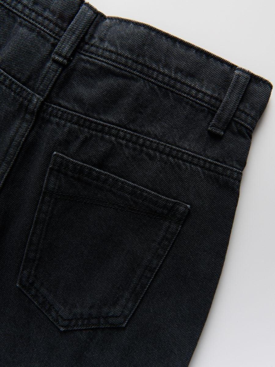 Black Denim Shorts, , large image number 2