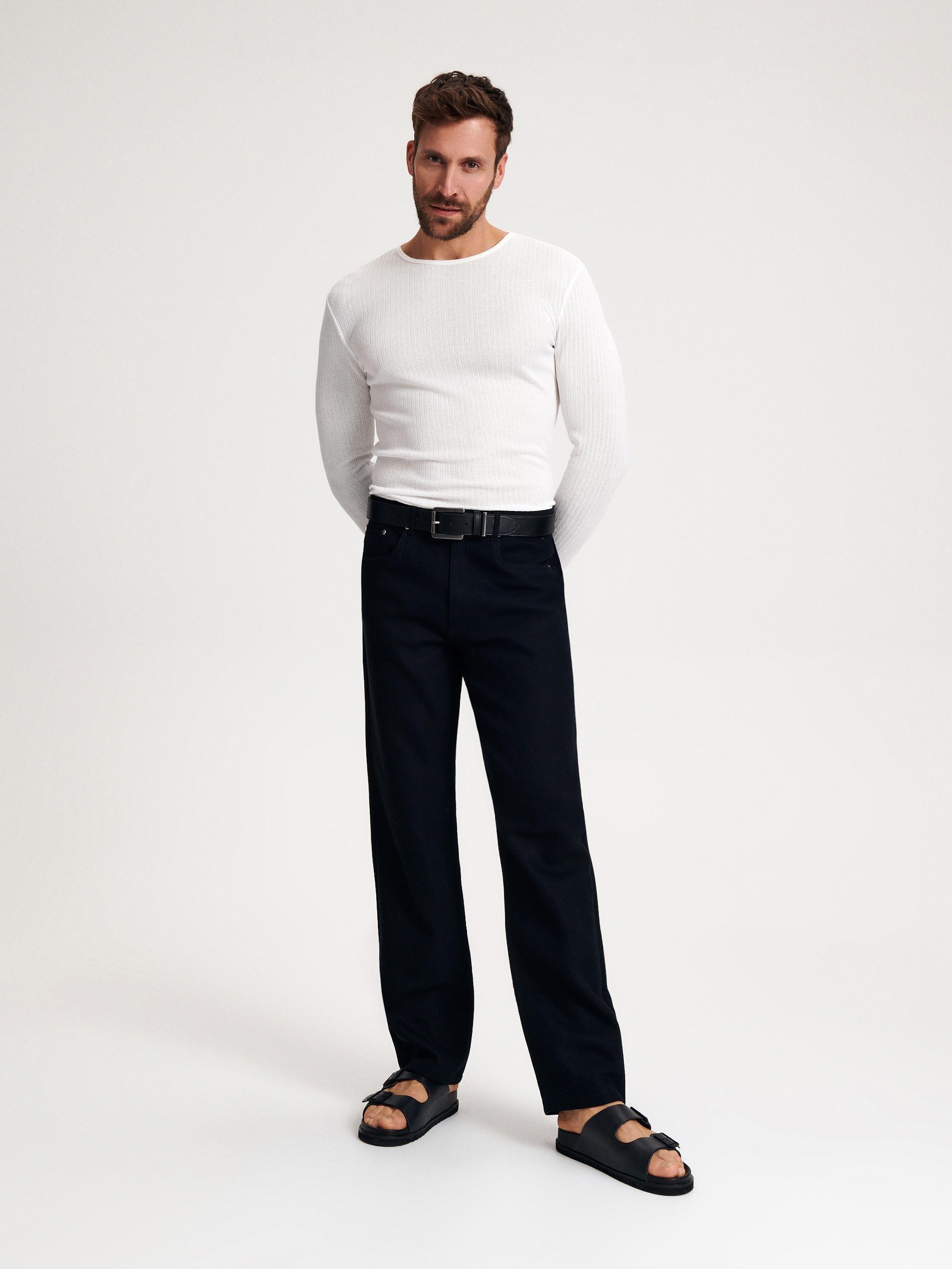 White Long Sleeve T-Shirt, , large image number 0