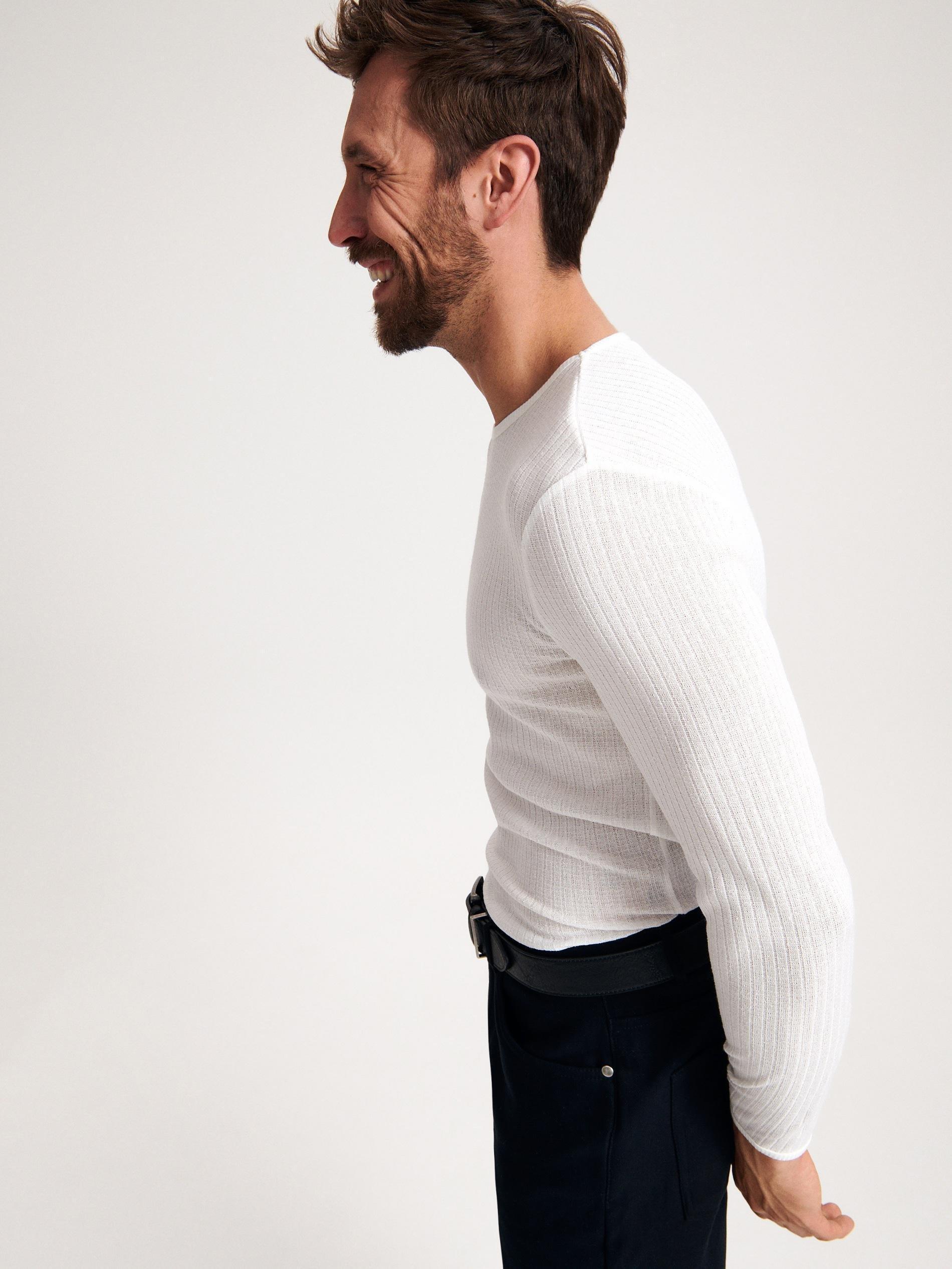 White Long Sleeve T-Shirt, , large image number 1