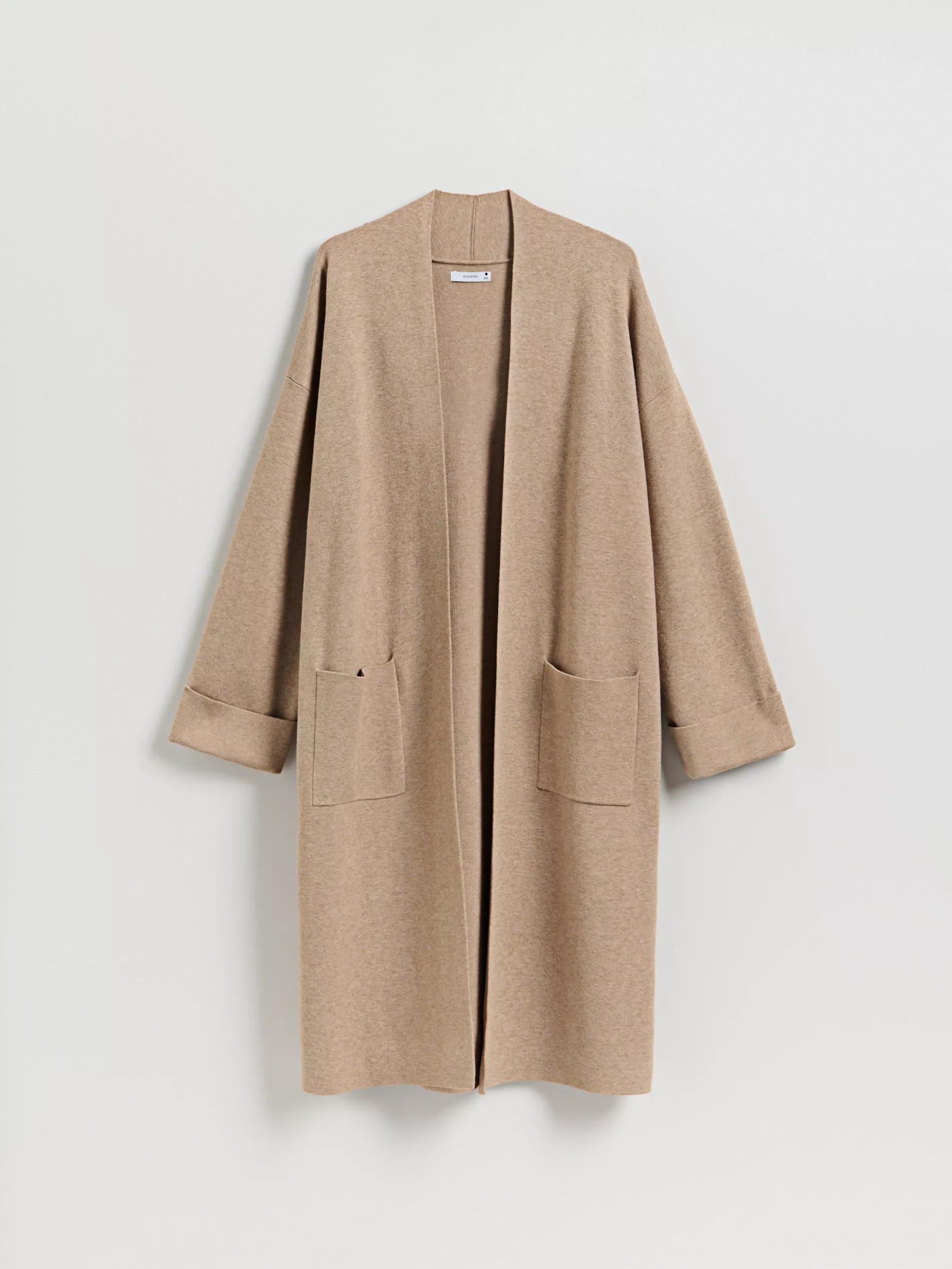 Beige Cardigan With Pockets, Beige, large image number 4