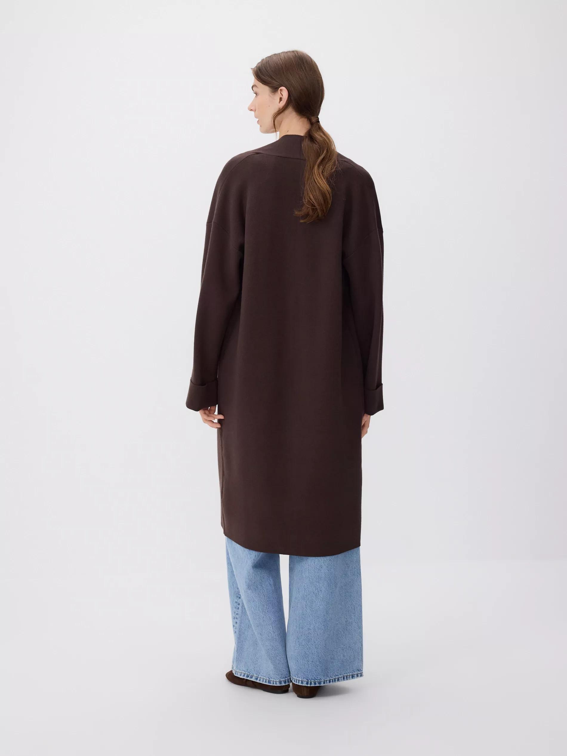 Brown Cardigan With Pockets, Brown, large image number 3