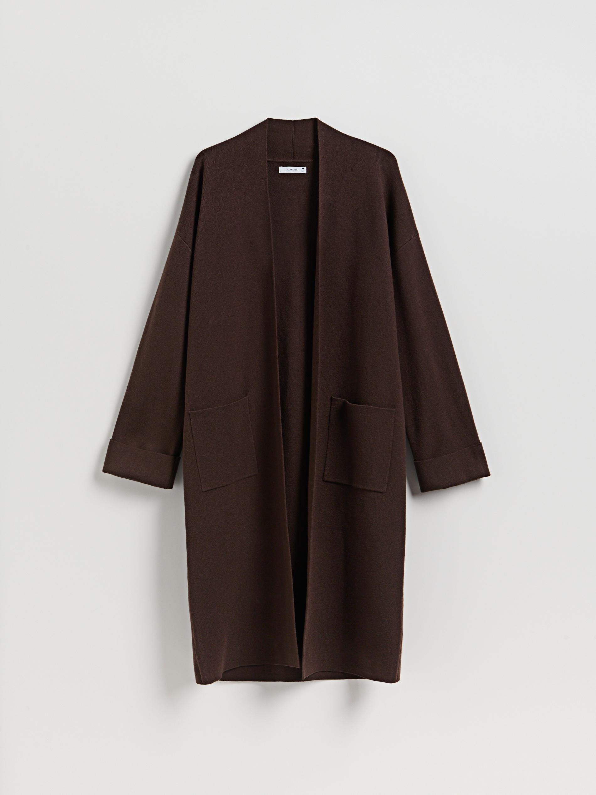 Brown Cardigan With Pockets, Brown, large image number 4