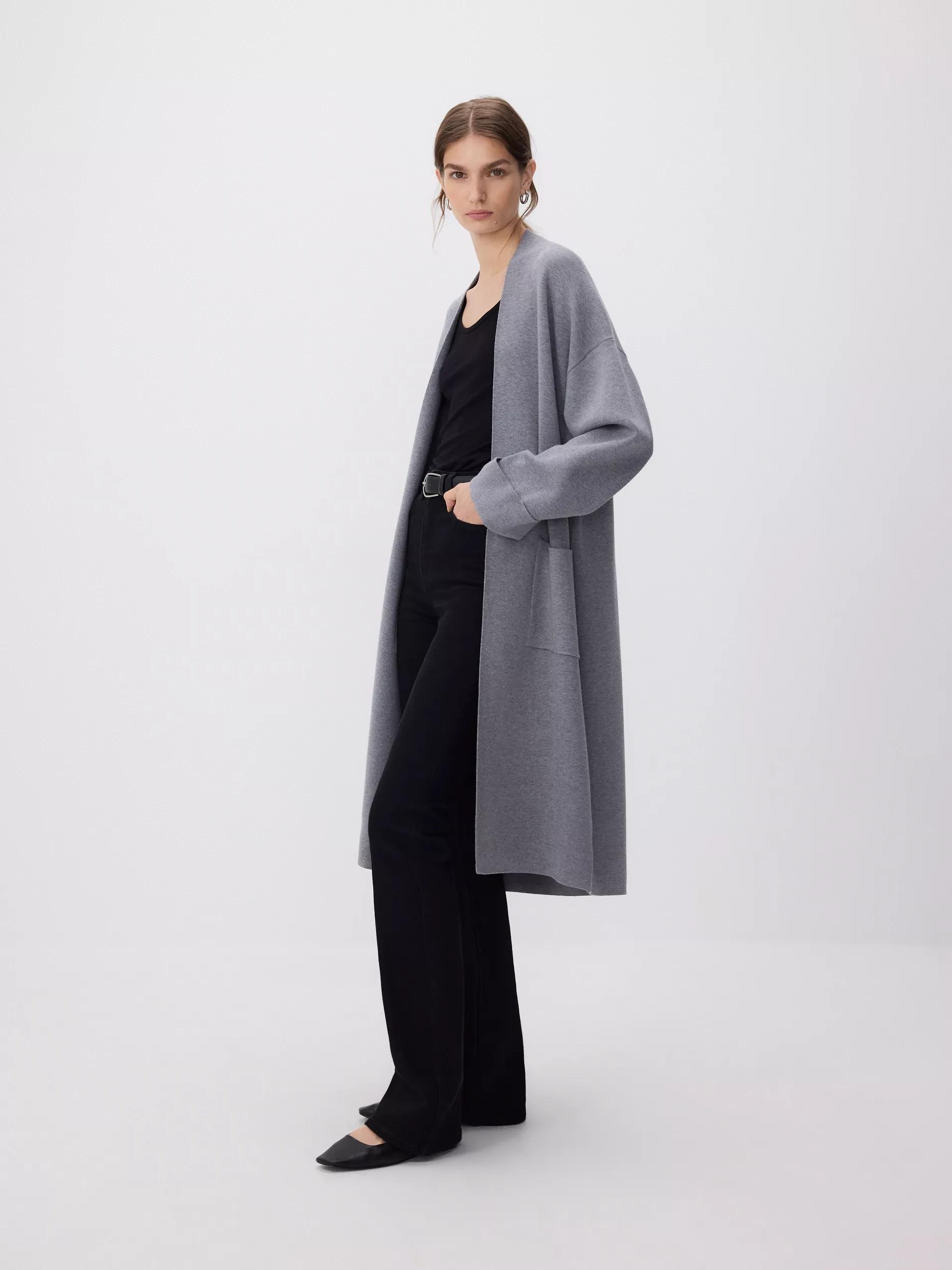 Grey Cardigan With Pockets, Grey, medium