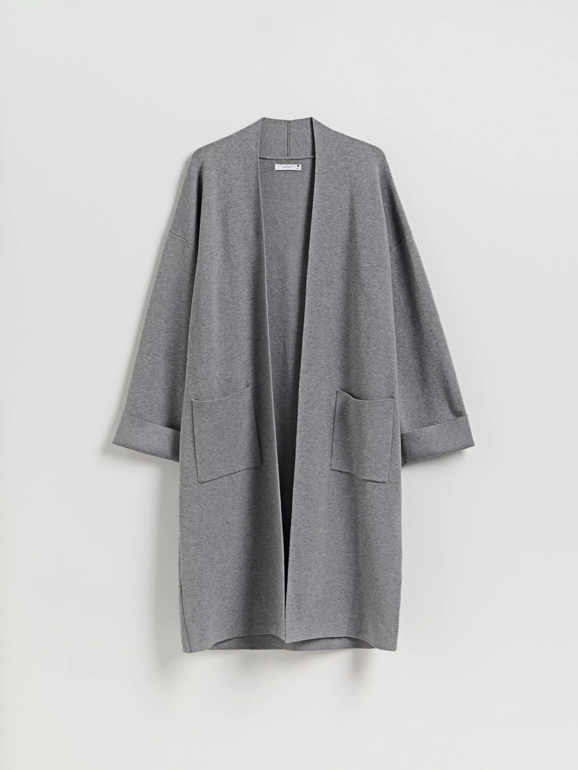 Grey Cardigan With Pockets, Grey, large image number 4