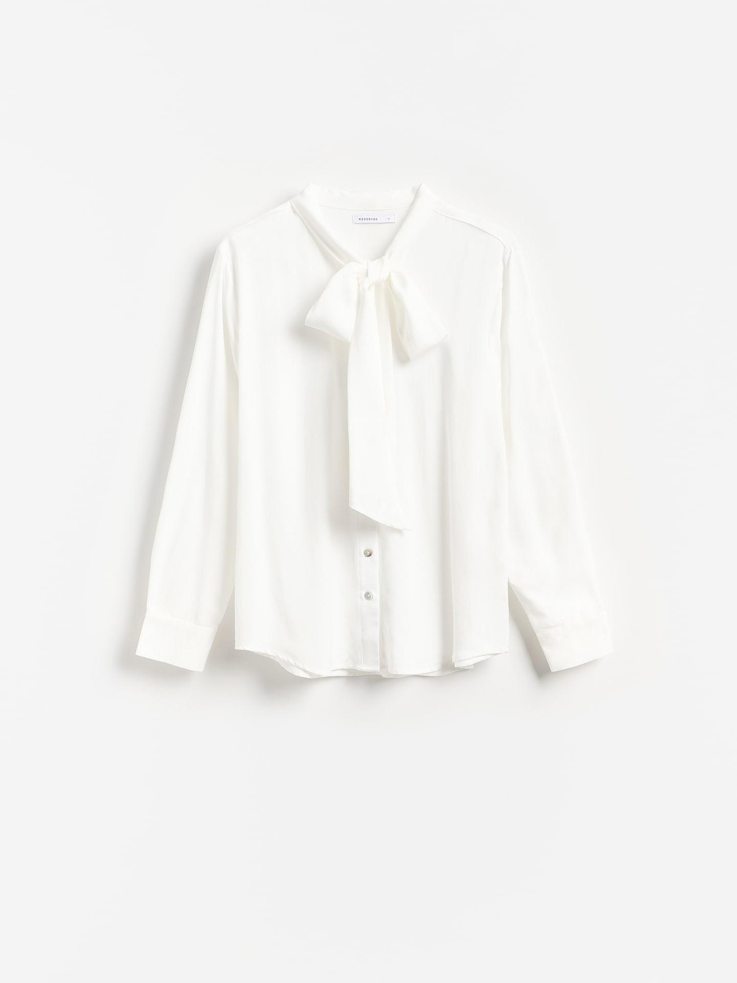White Viscose Rich Shirt, White, medium