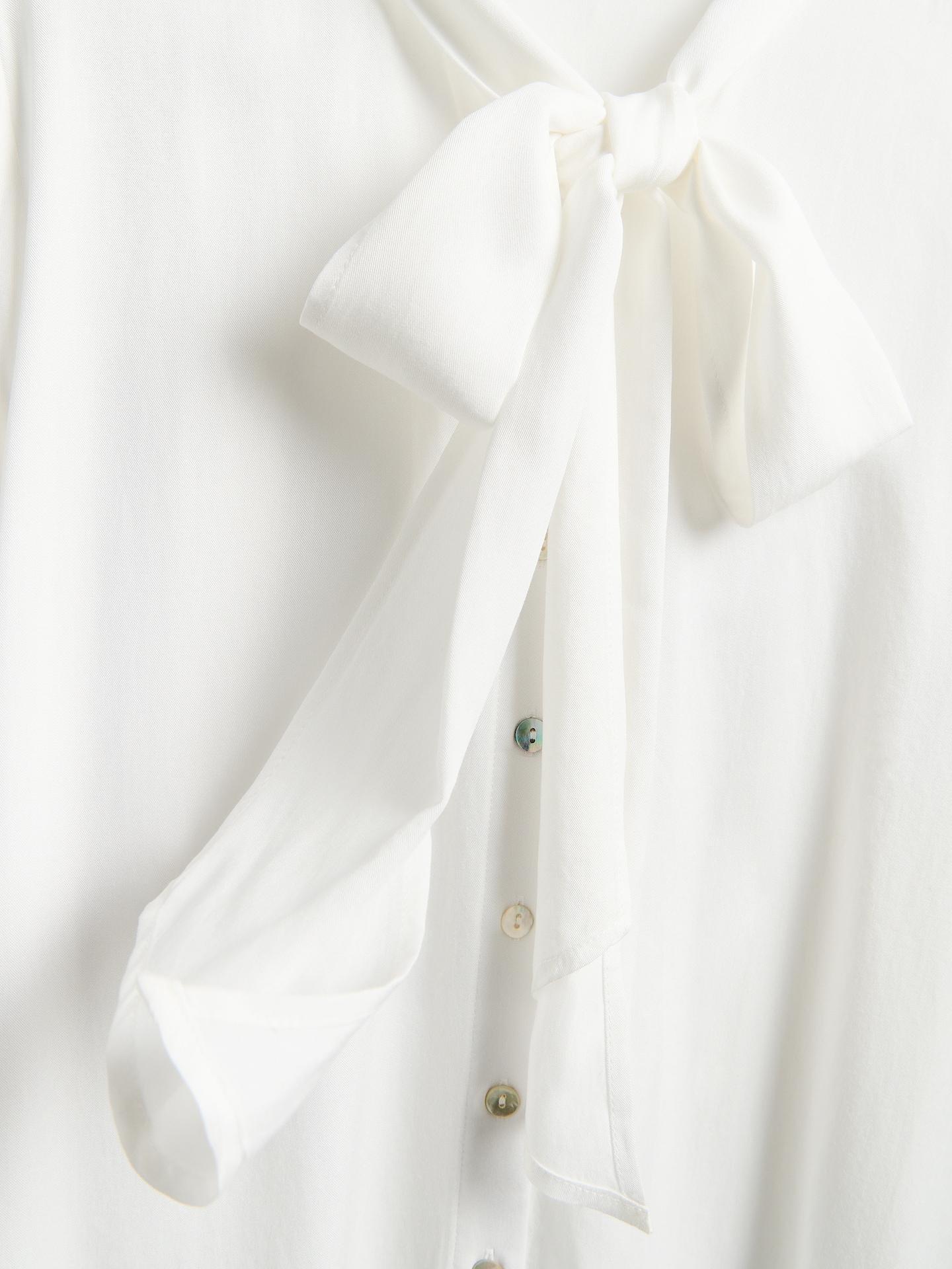 White Viscose Rich Shirt, White, medium