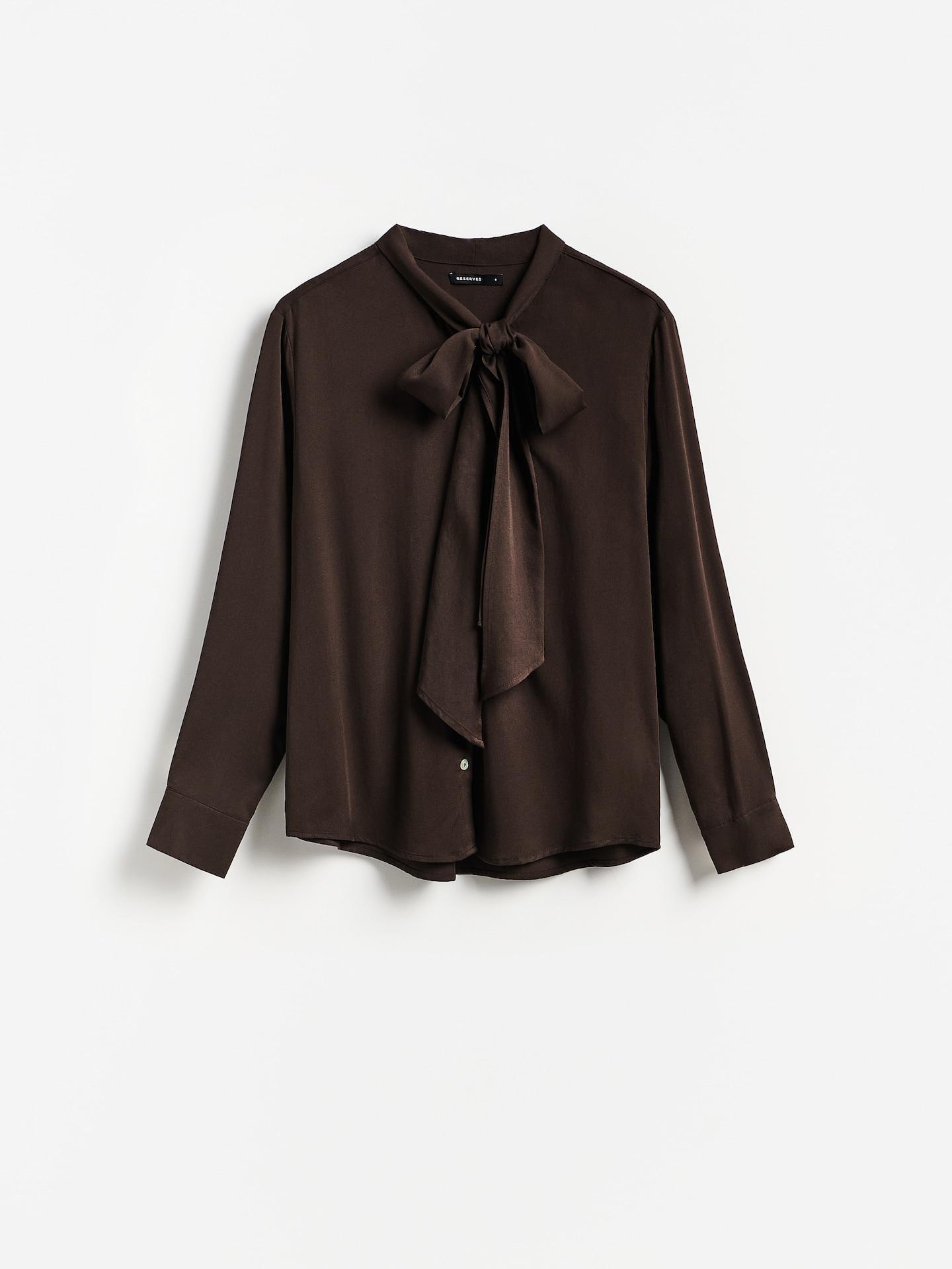 Brown Viscose Rich Shirt, Brown, medium