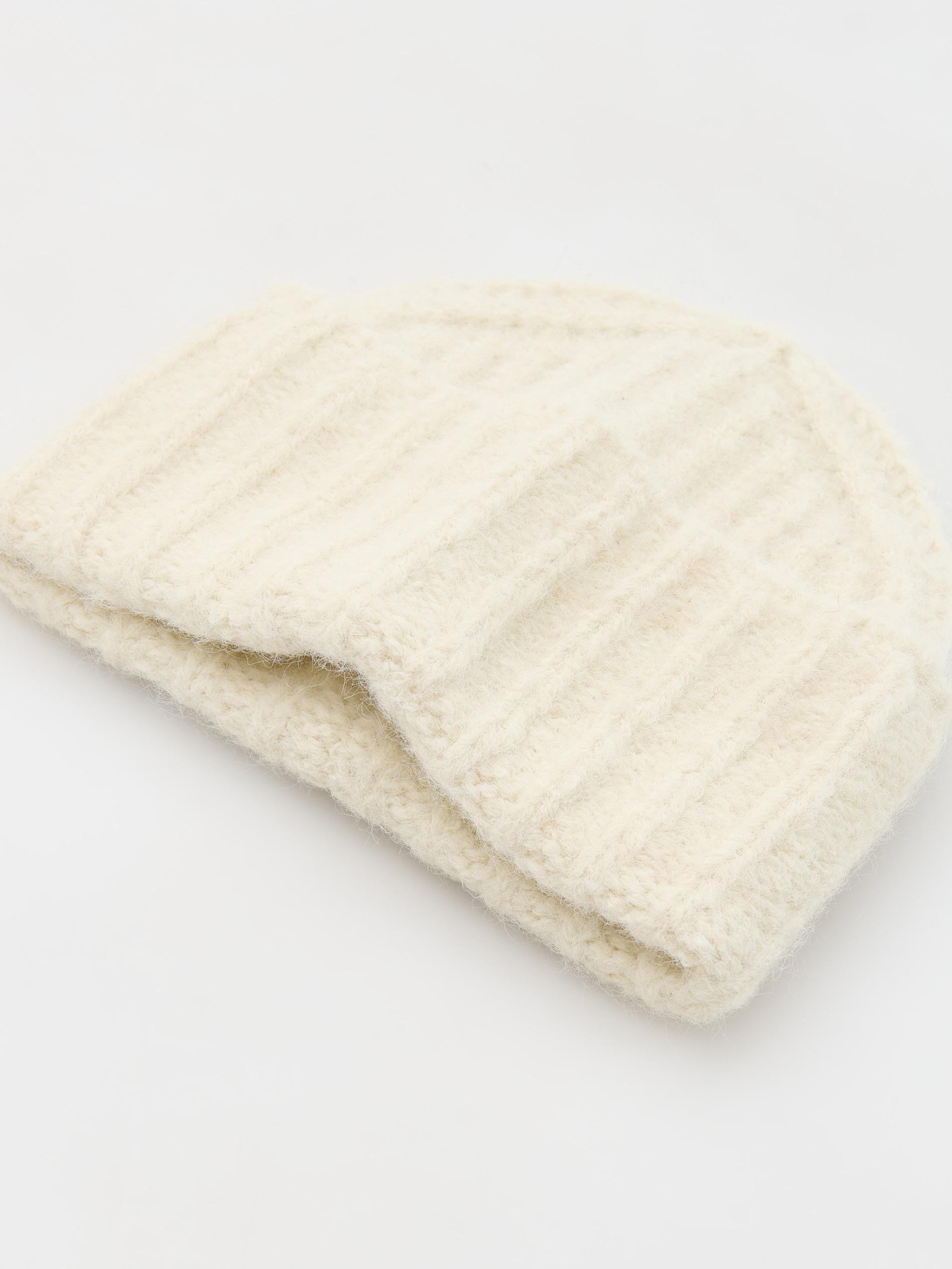 NUDE Wool blend beanie, Ivory, large image number 1